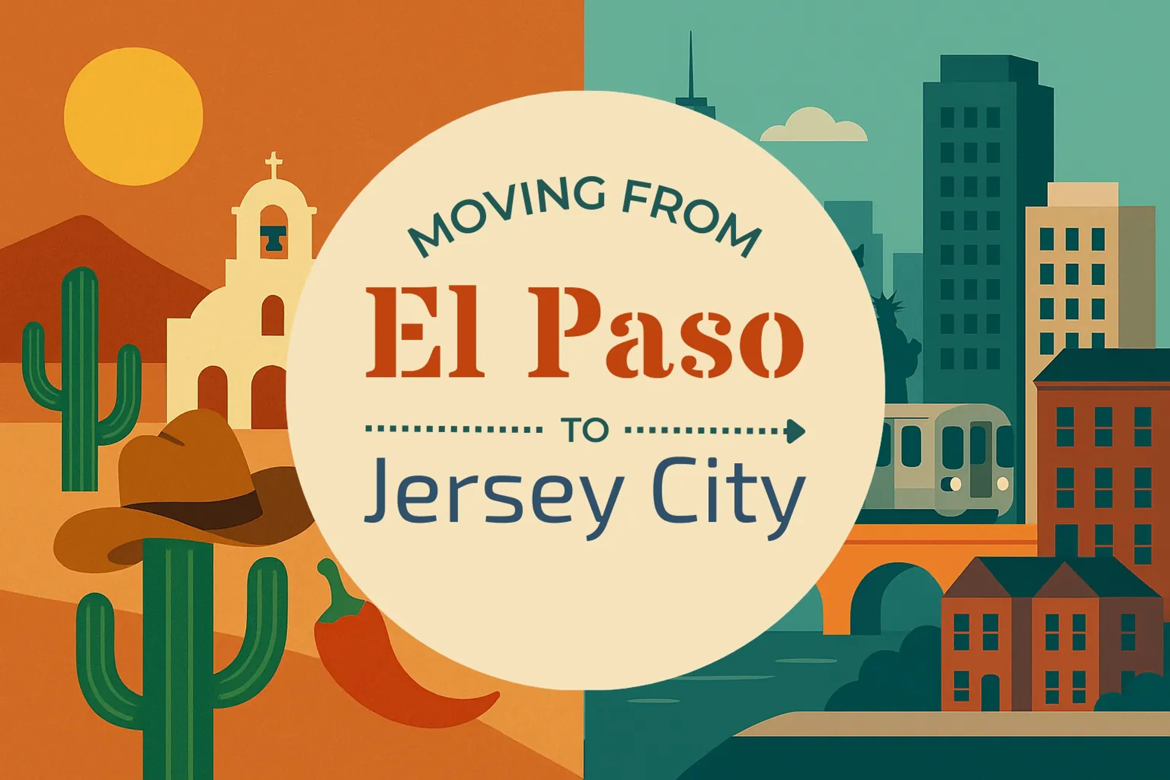 Side-by-side comparison of El Paso to Jersey City moving companies