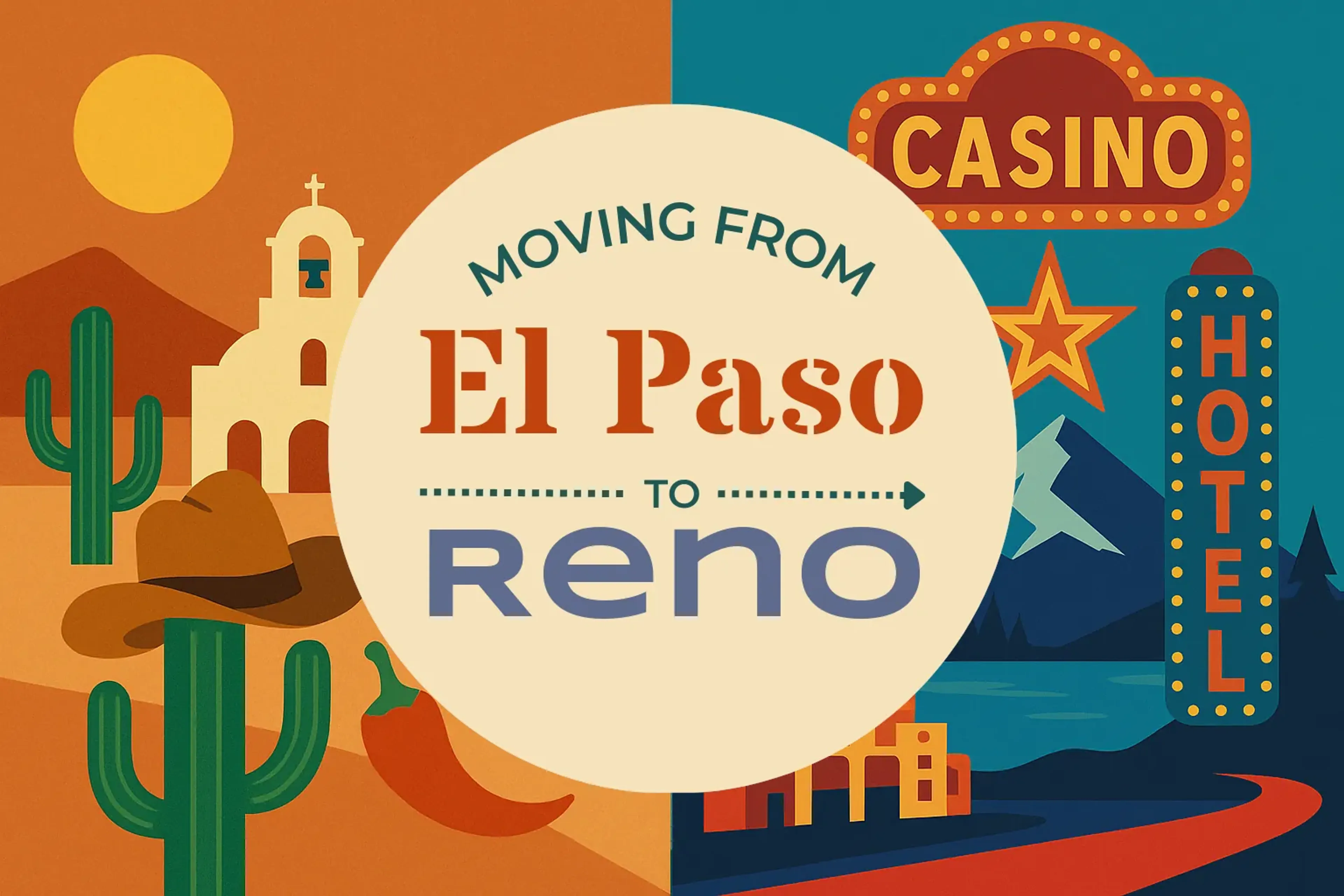 Side-by-side comparison of El Paso to Reno moving companies