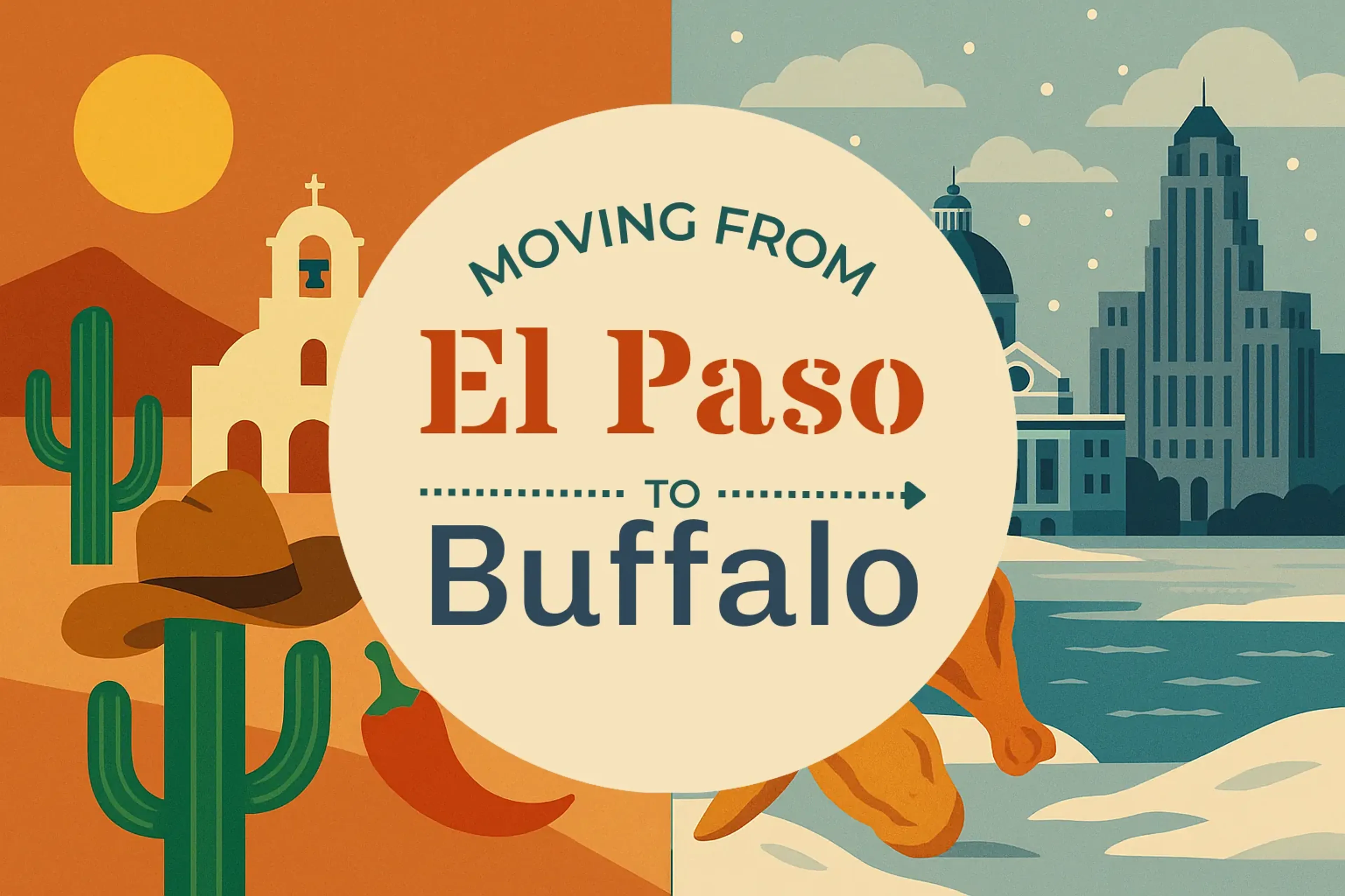 Side-by-side comparison of El Paso to Buffalo moving companies