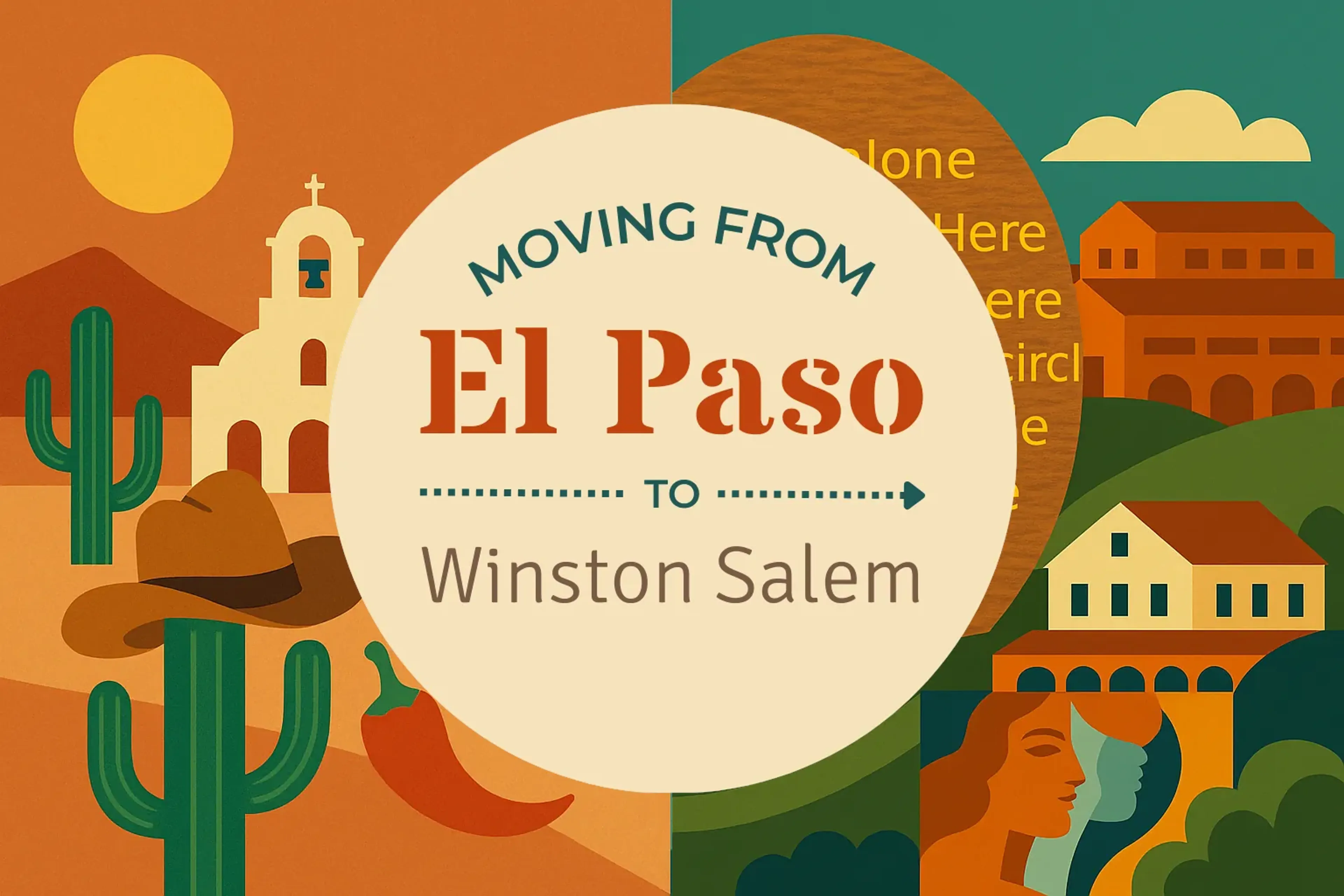 Side-by-side comparison of El Paso to Winston Salem moving companies