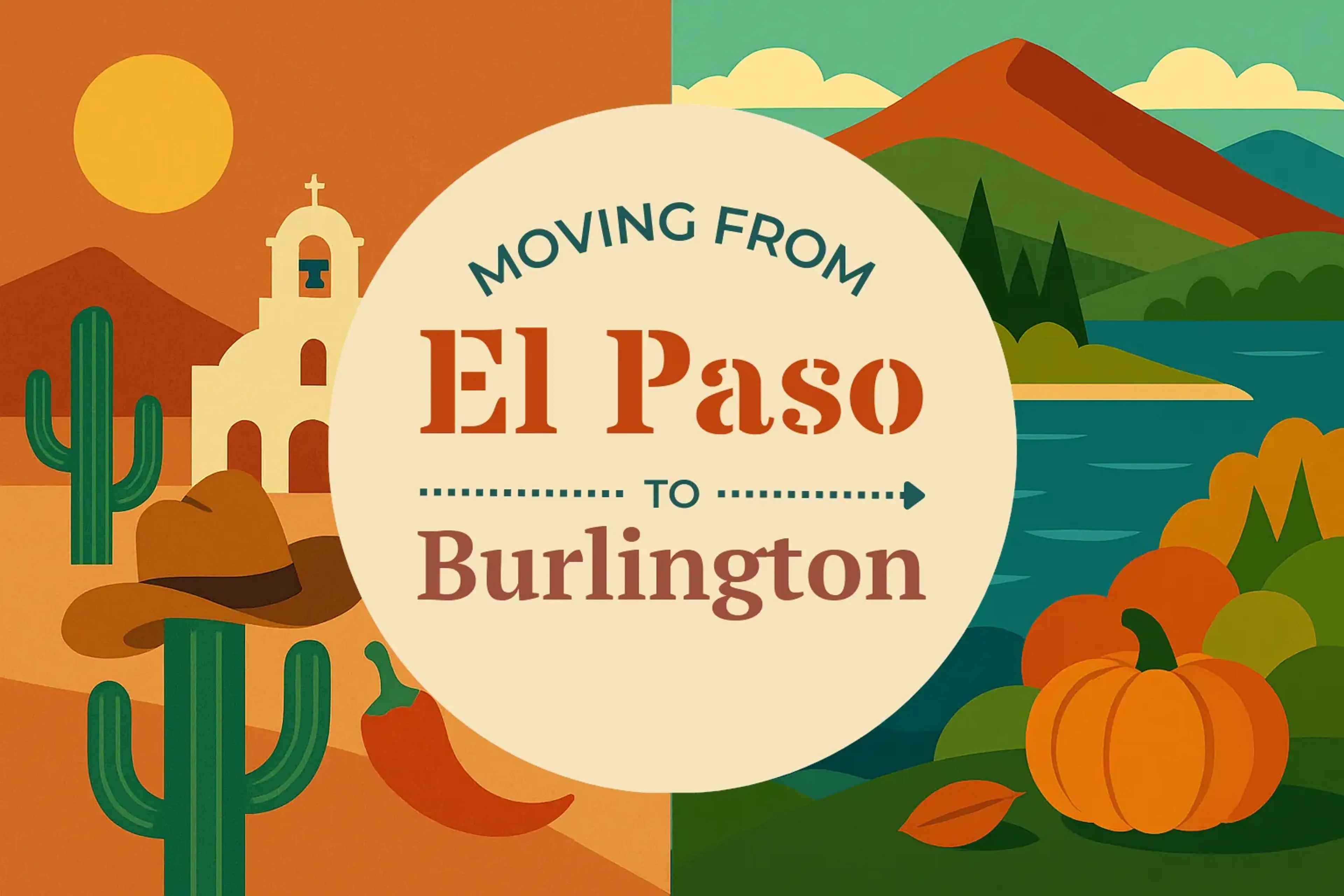 Side-by-side comparison of El Paso to Burlington moving companies