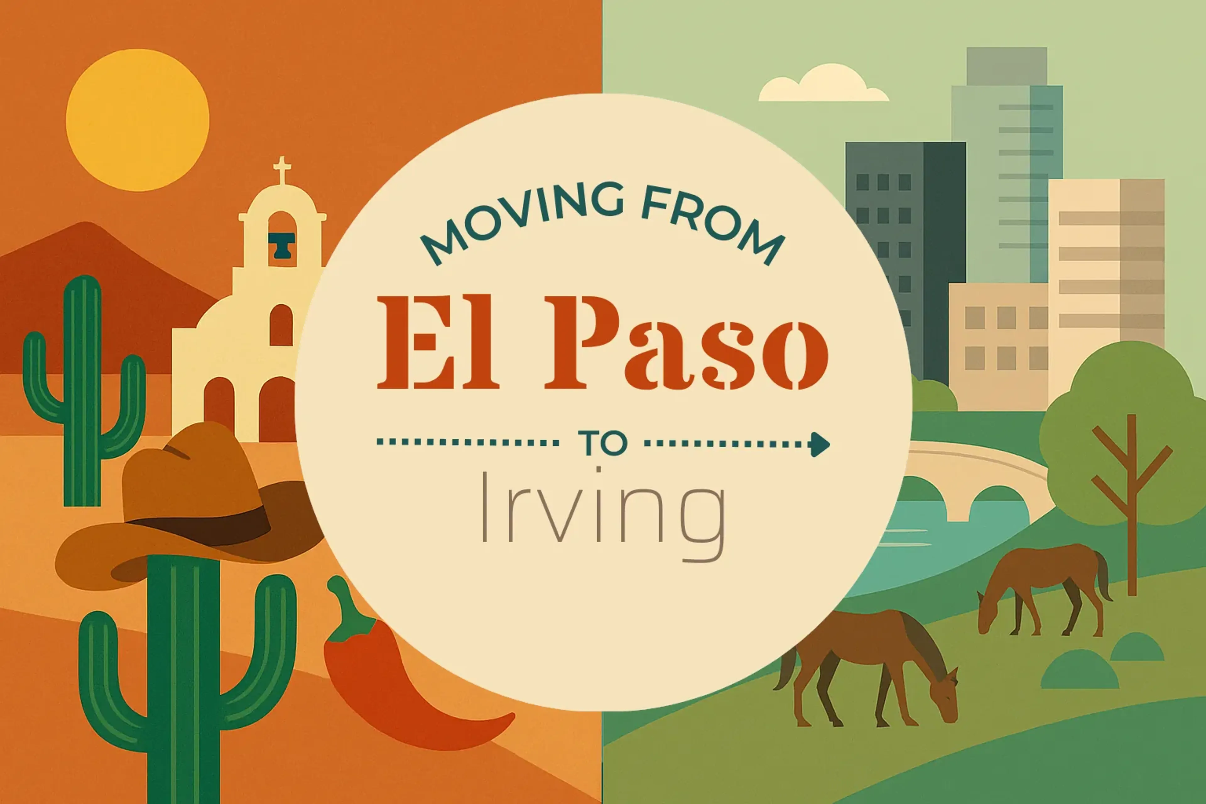 Side-by-side comparison of El Paso to Irving moving companies