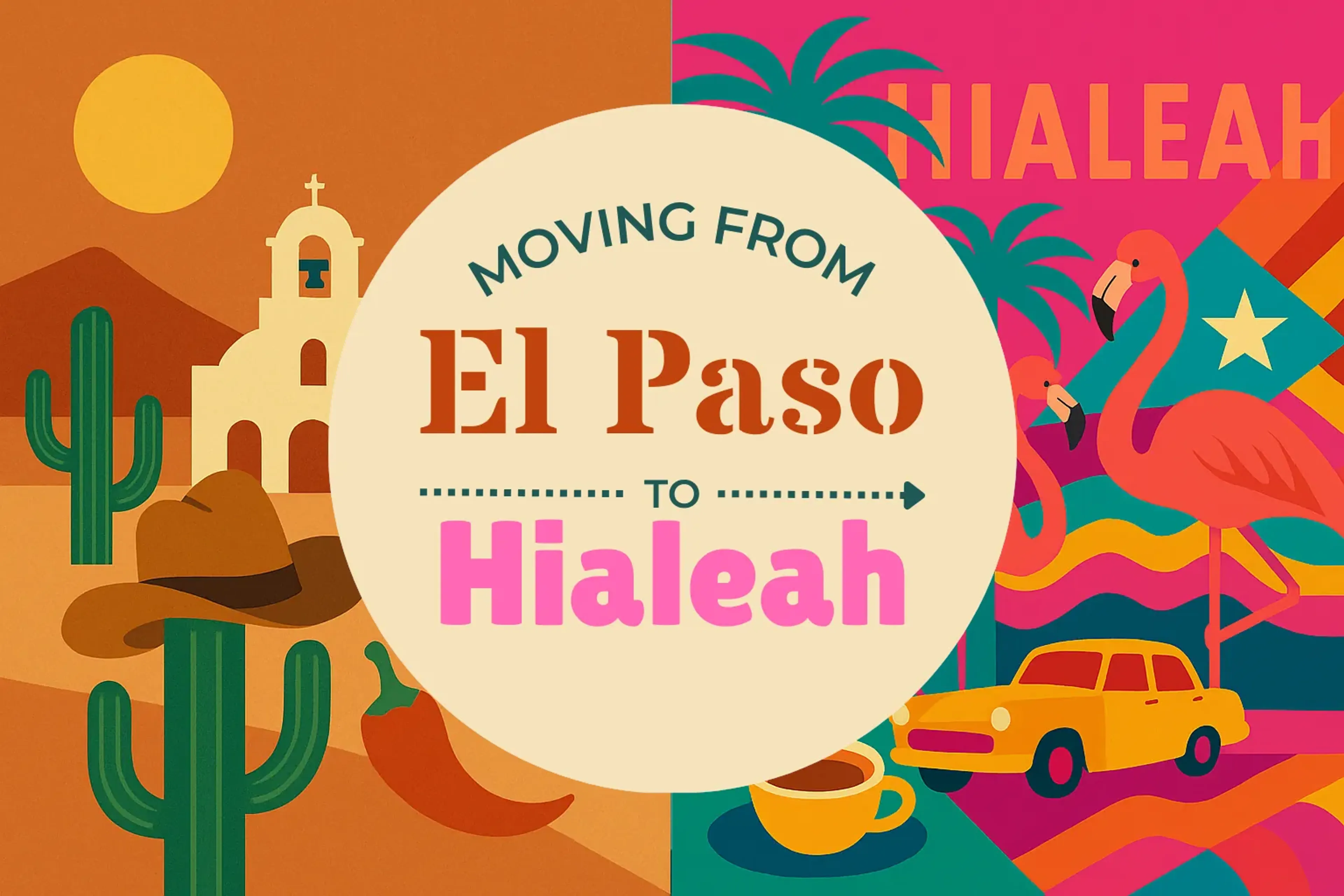Side-by-side comparison of El Paso to Hialeah moving companies