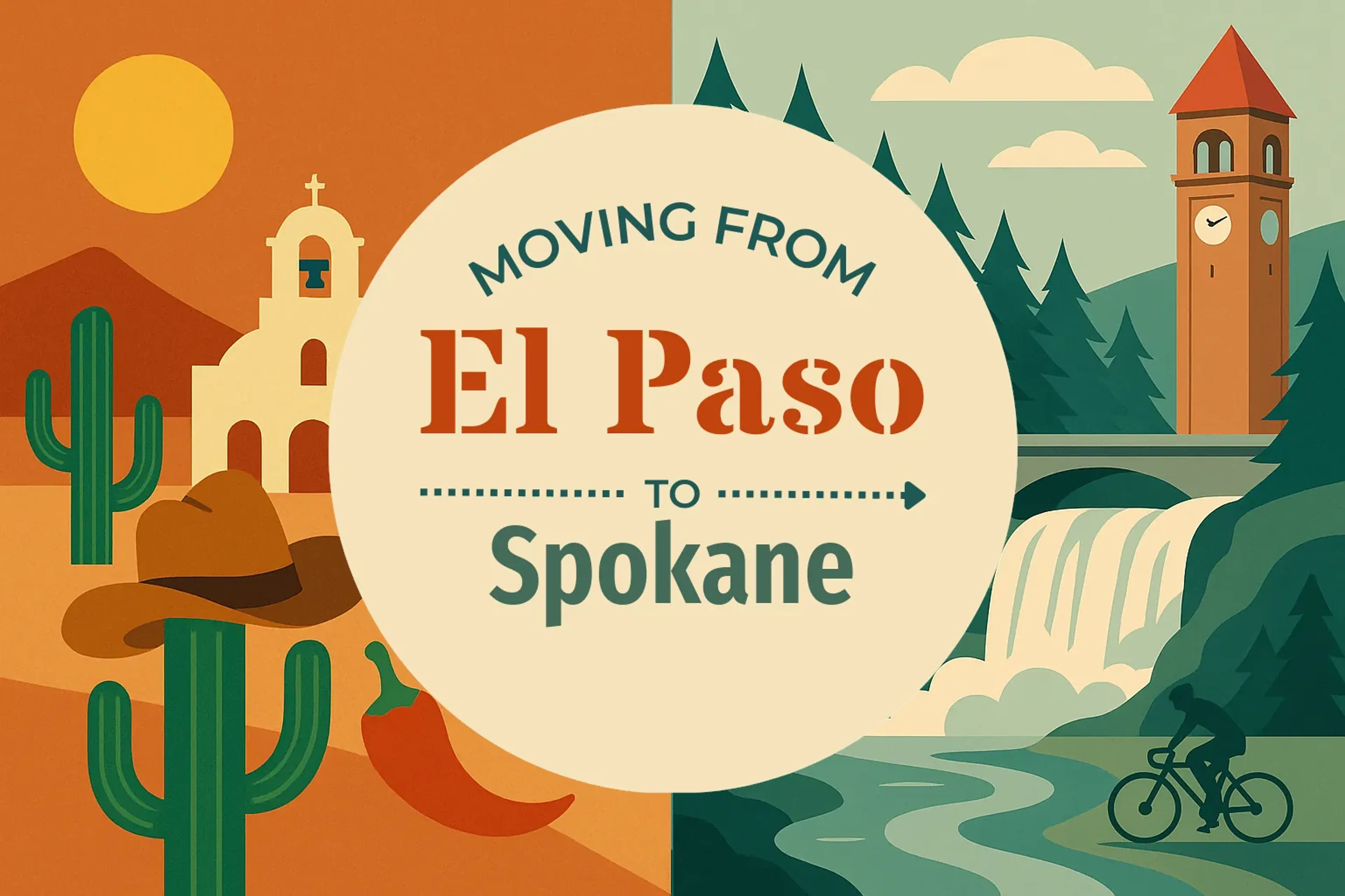 Side-by-side comparison of El Paso to Spokane moving companies