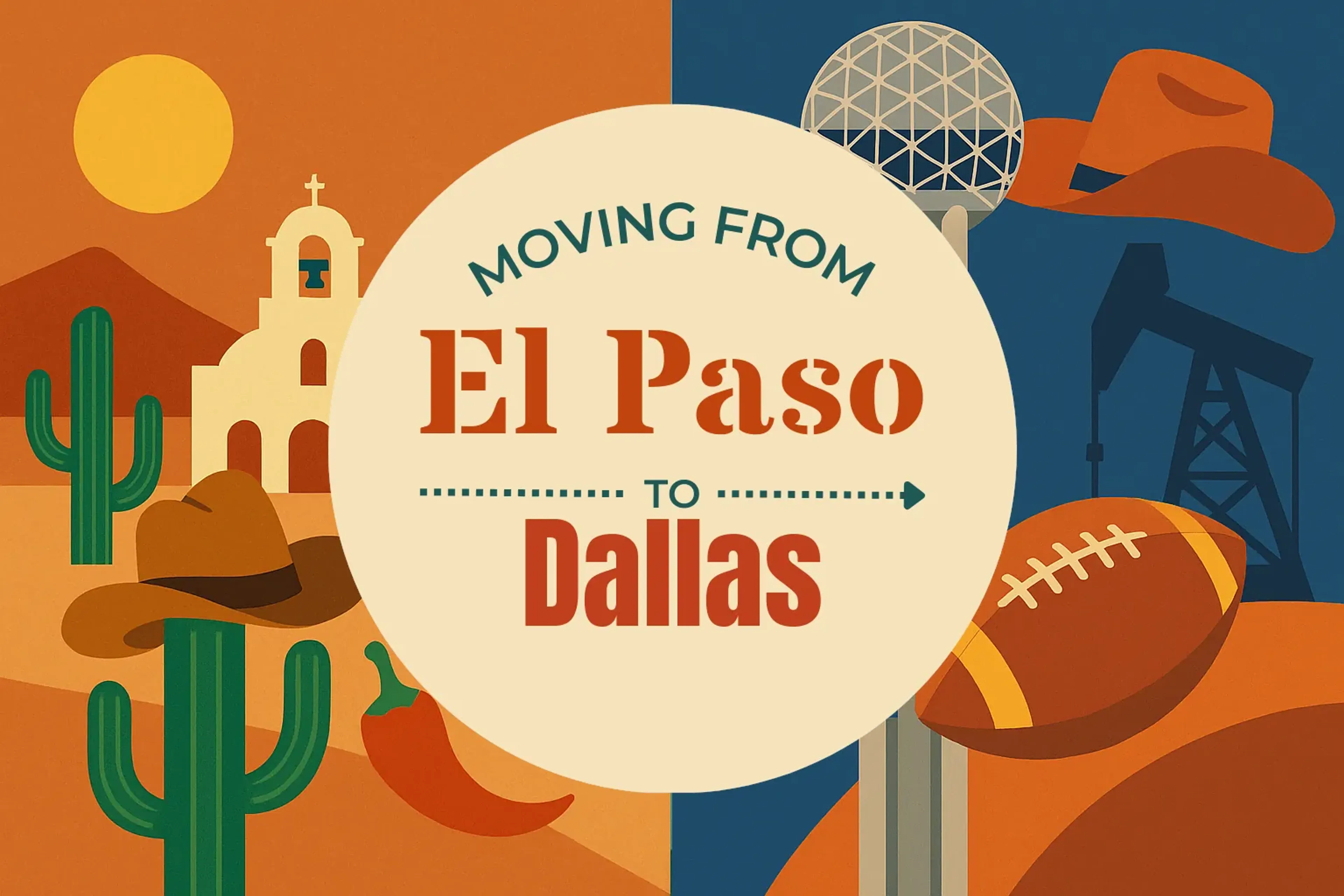 Side-by-side comparison of El Paso to Dallas moving companies