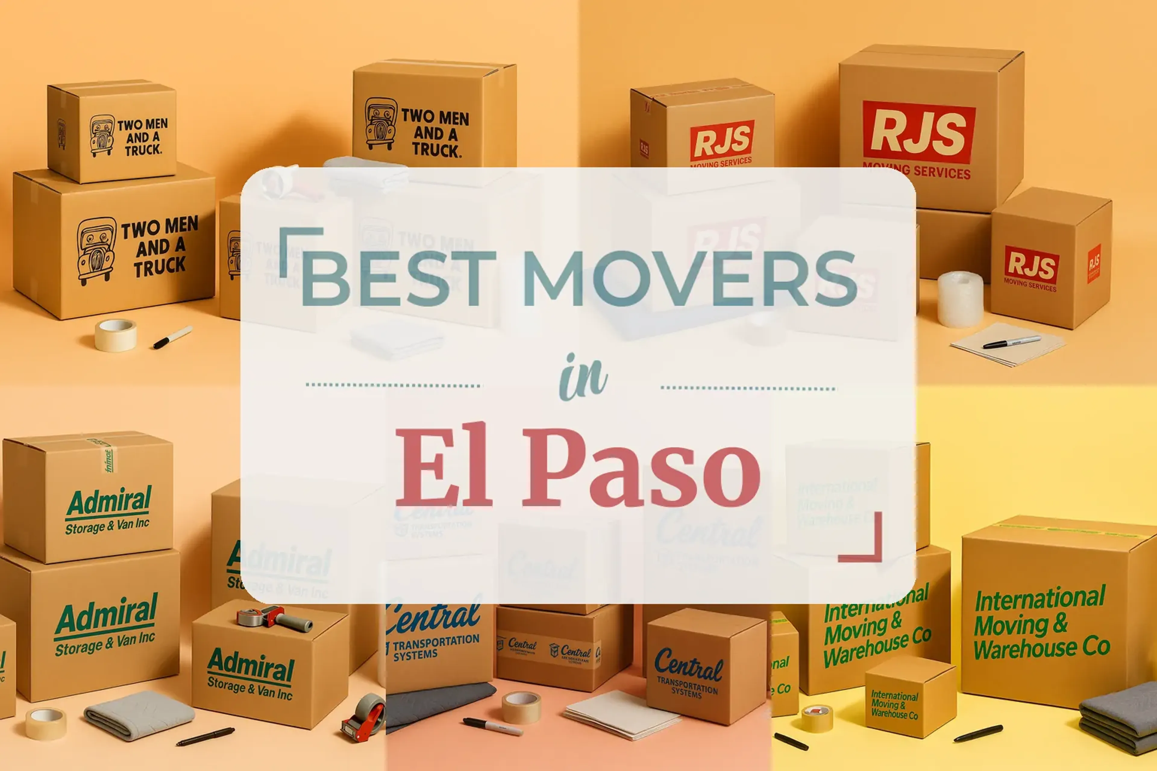 Side-by-side comparison of El Paso moving companies