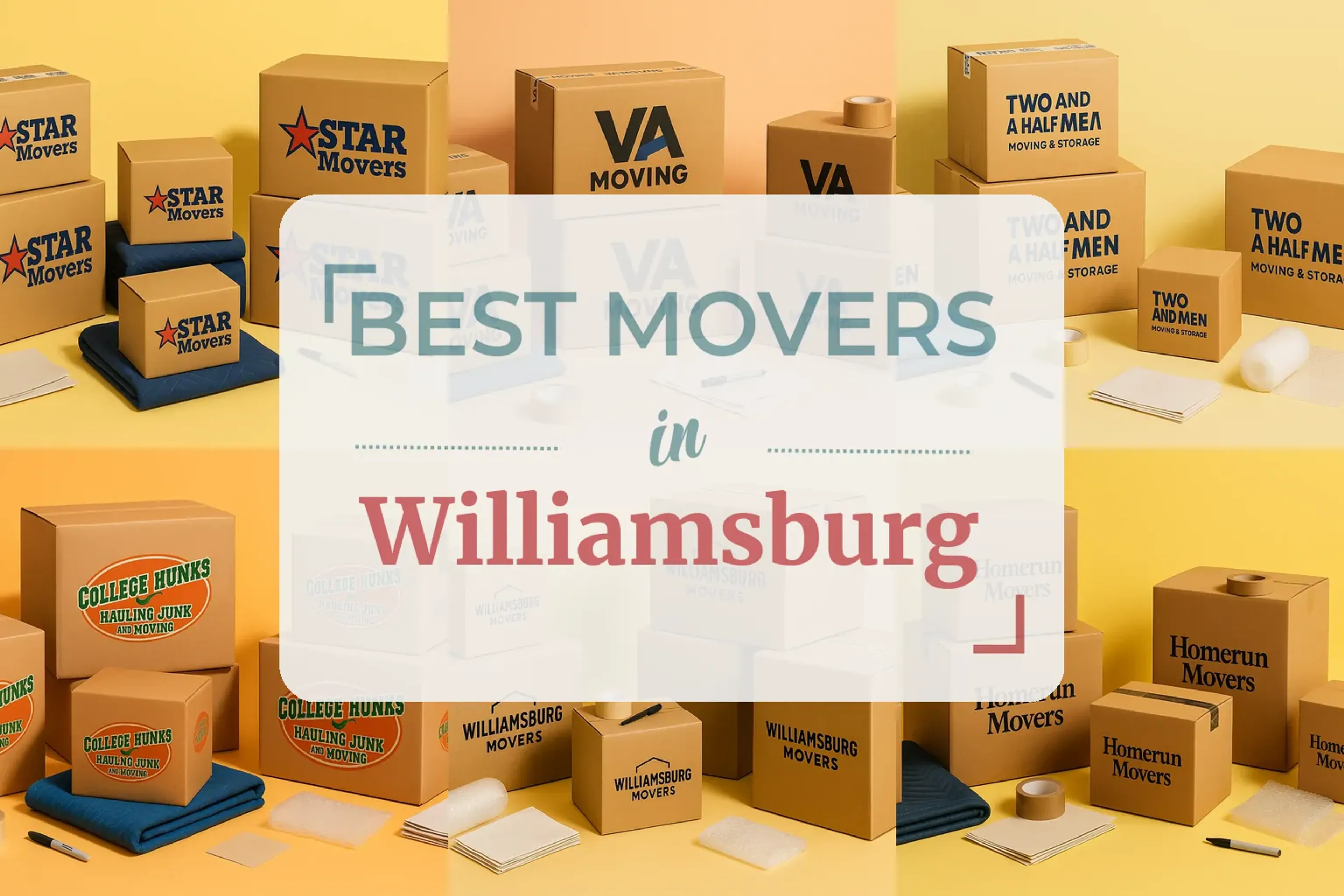 Side-by-side comparison of Williamsburg moving companies