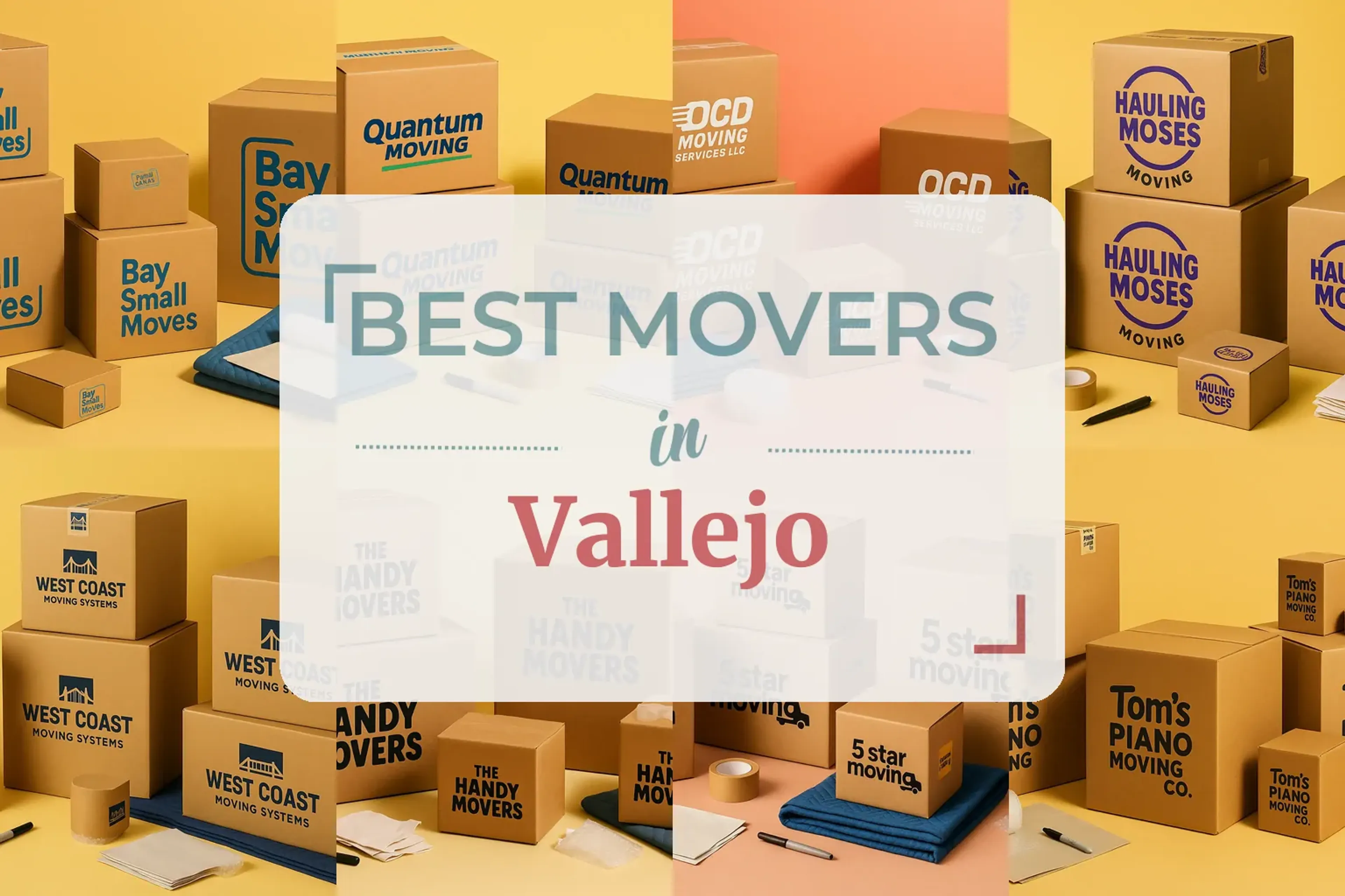 Side-by-side comparison of Vallejo moving companies