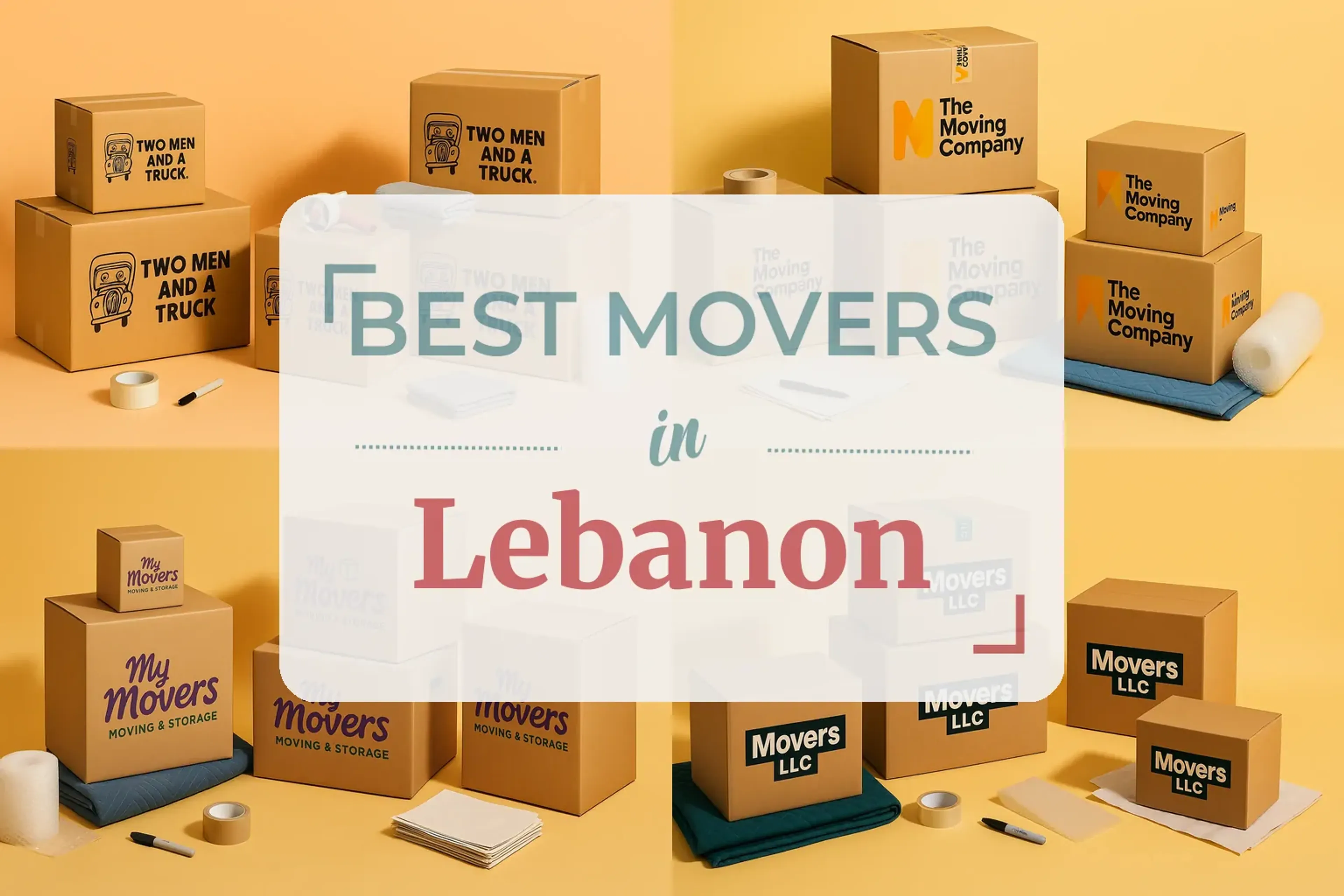 Side-by-side comparison of Lebanon moving companies