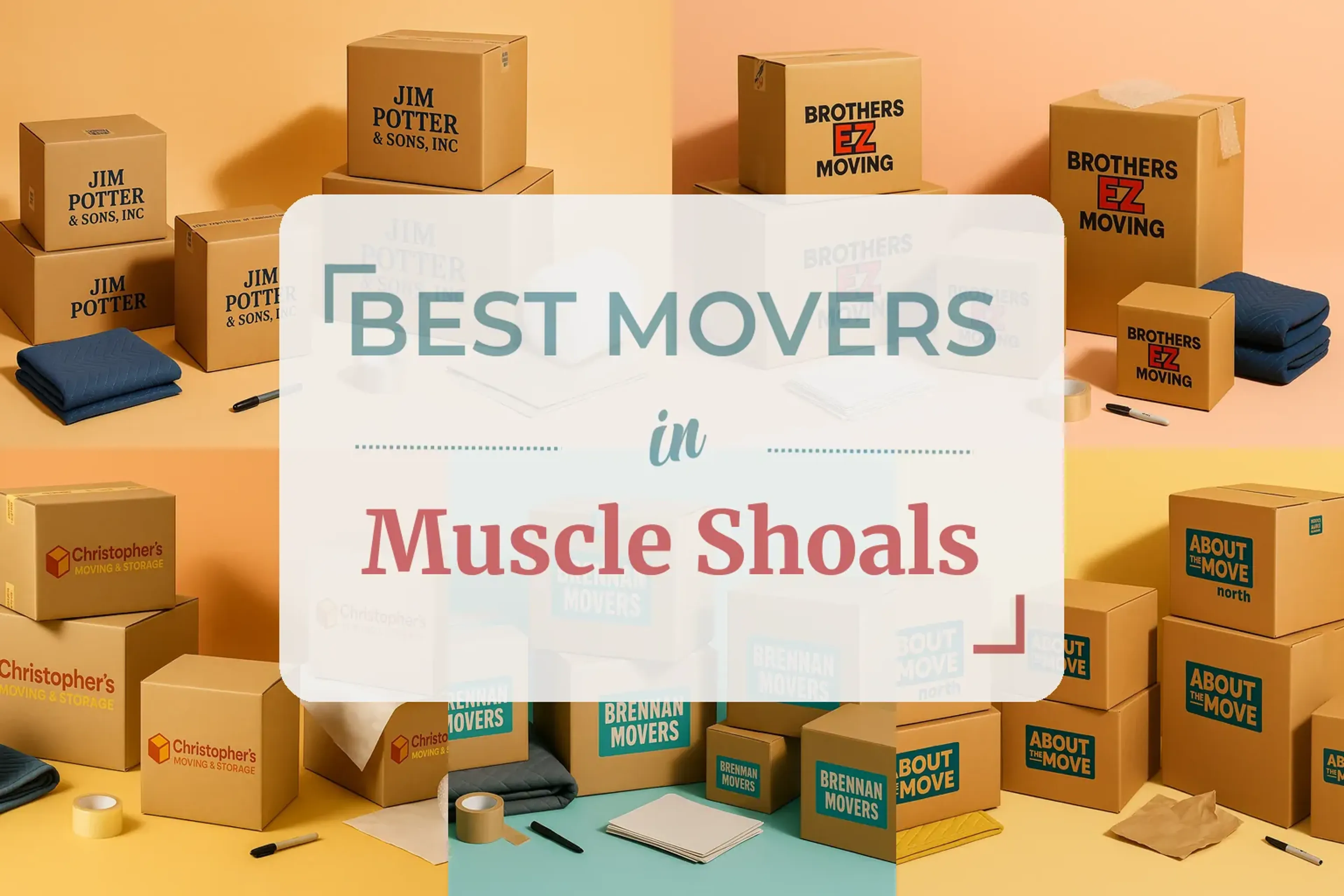 Side-by-side comparison of Muscle Shoals moving companies