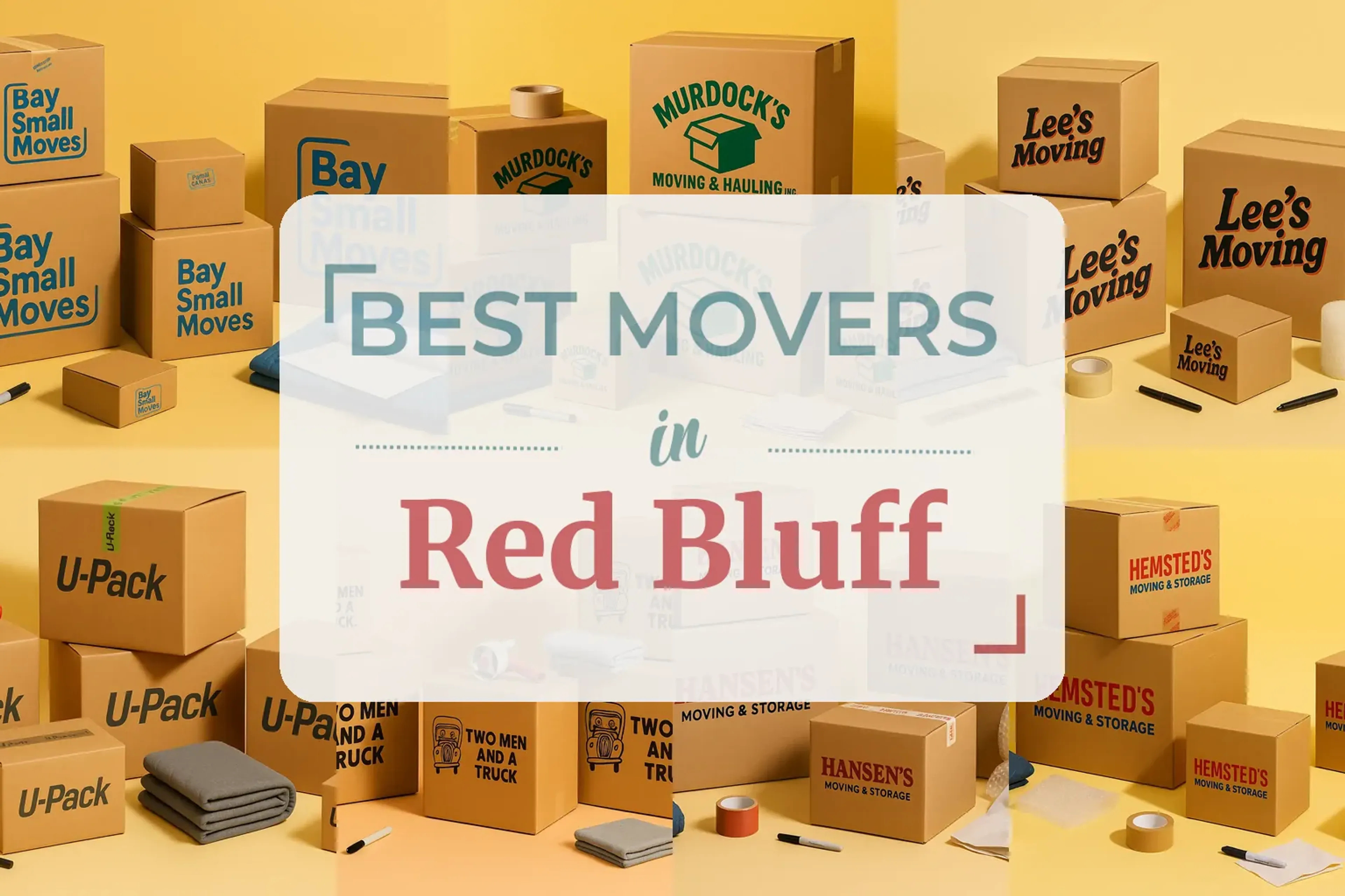 Side-by-side comparison of Red Bluff moving companies