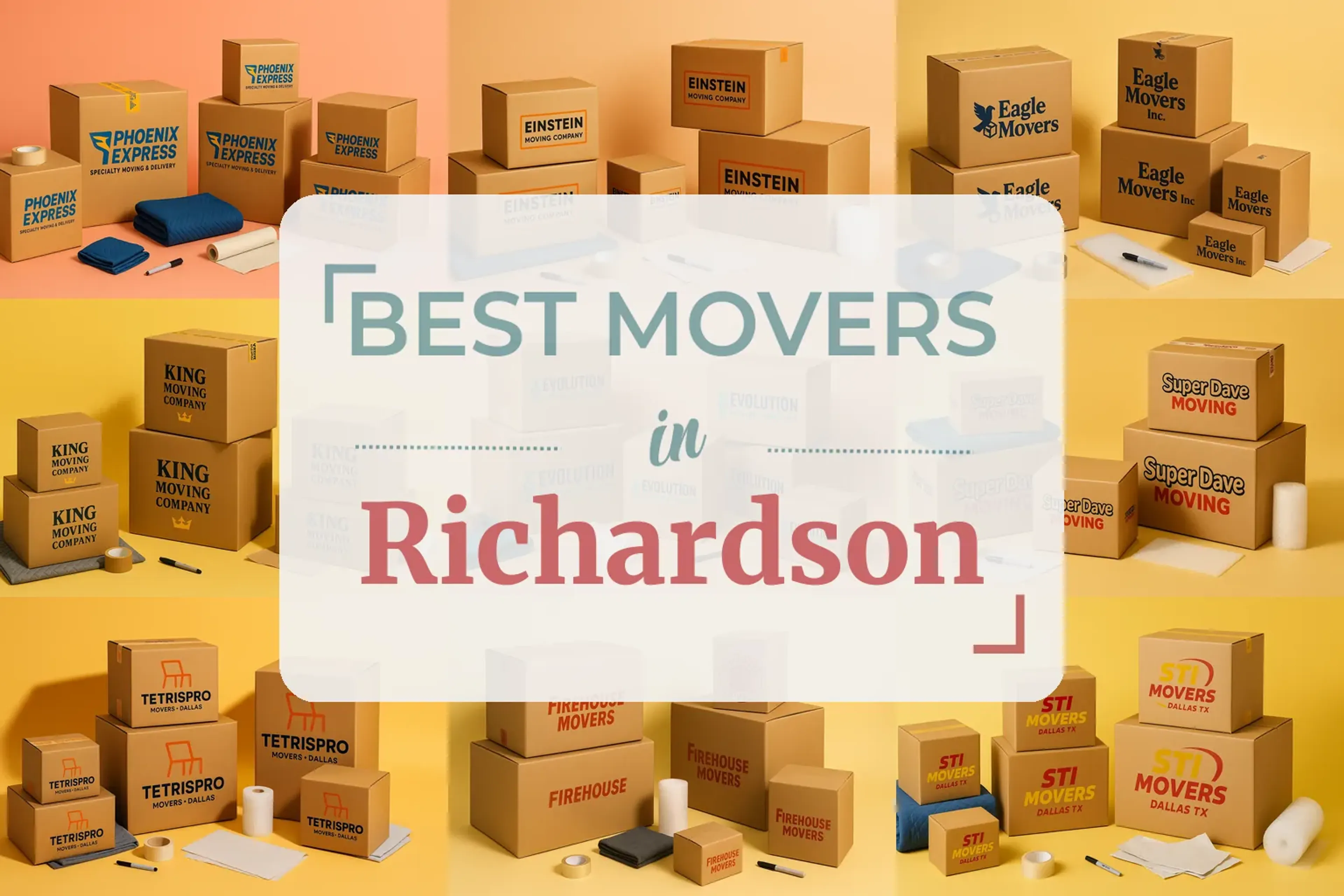 Side-by-side comparison of Richardson moving companies