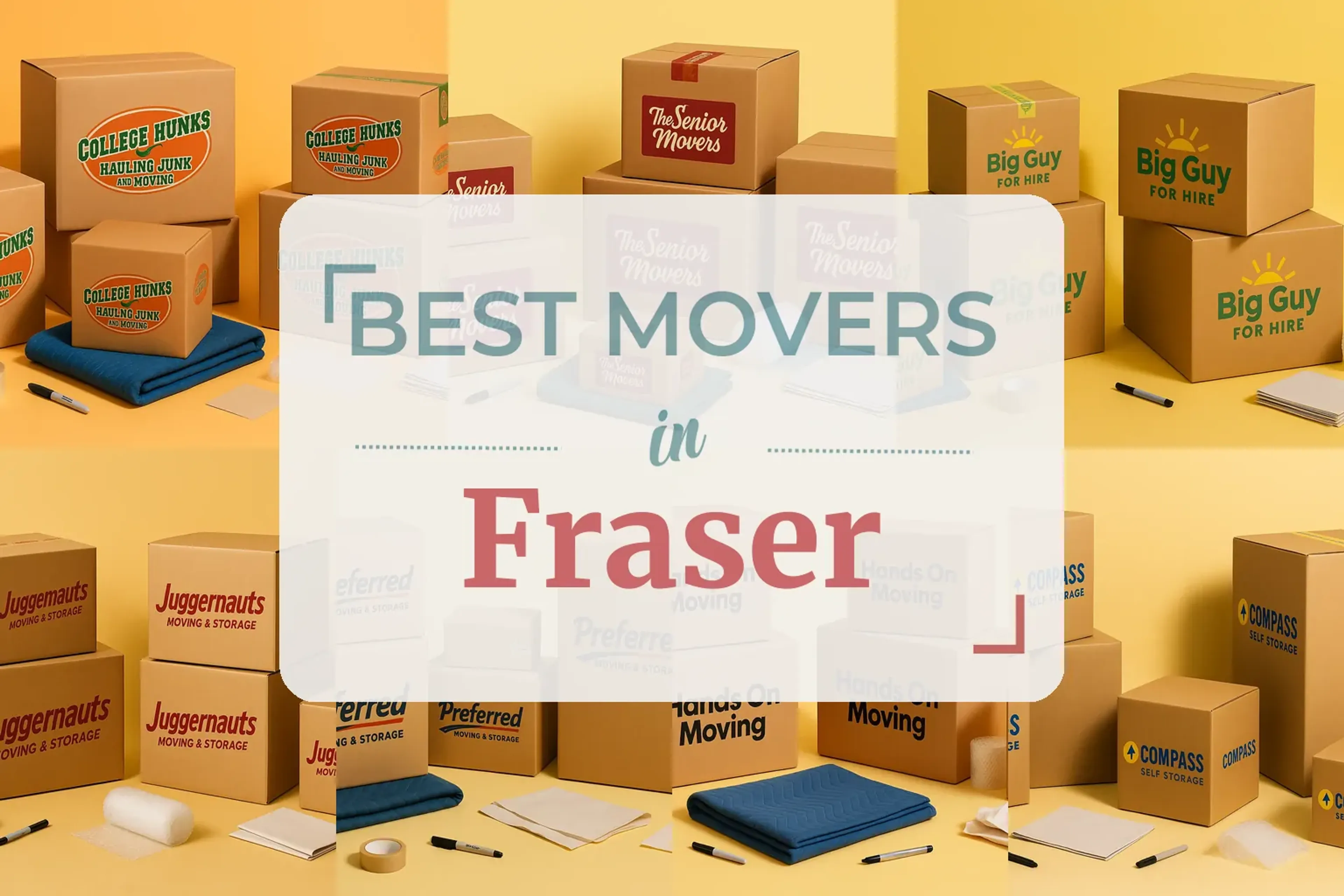 Side-by-side comparison of Fraser moving companies