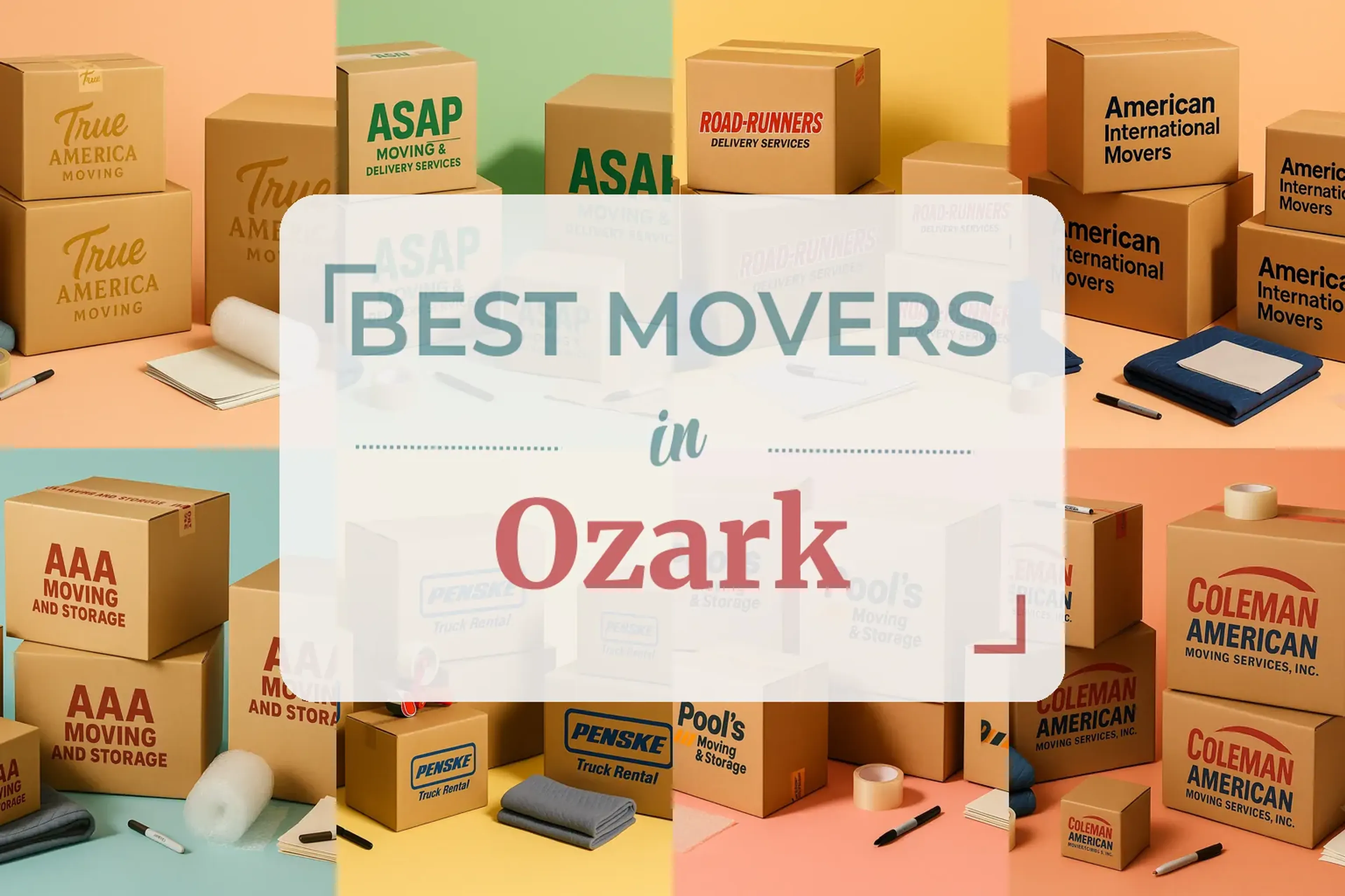 Side-by-side comparison of Ozark moving companies