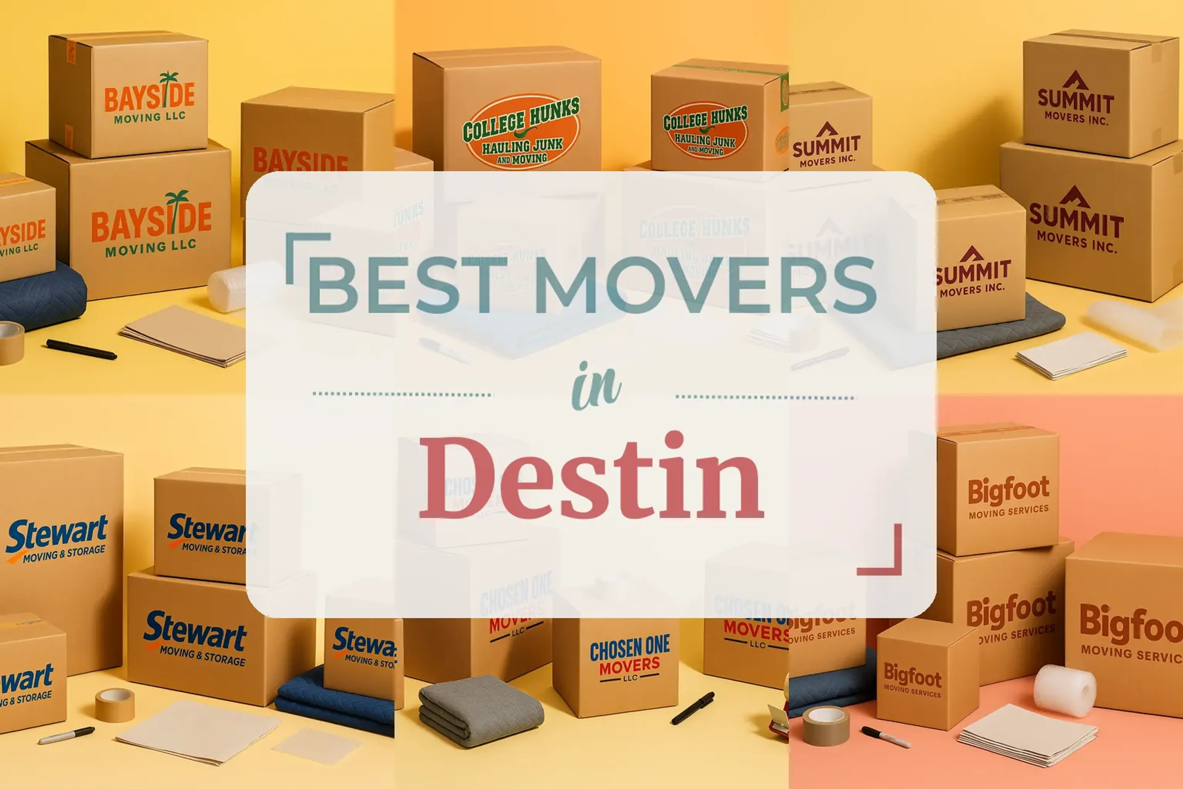 Side-by-side comparison of Destin moving companies