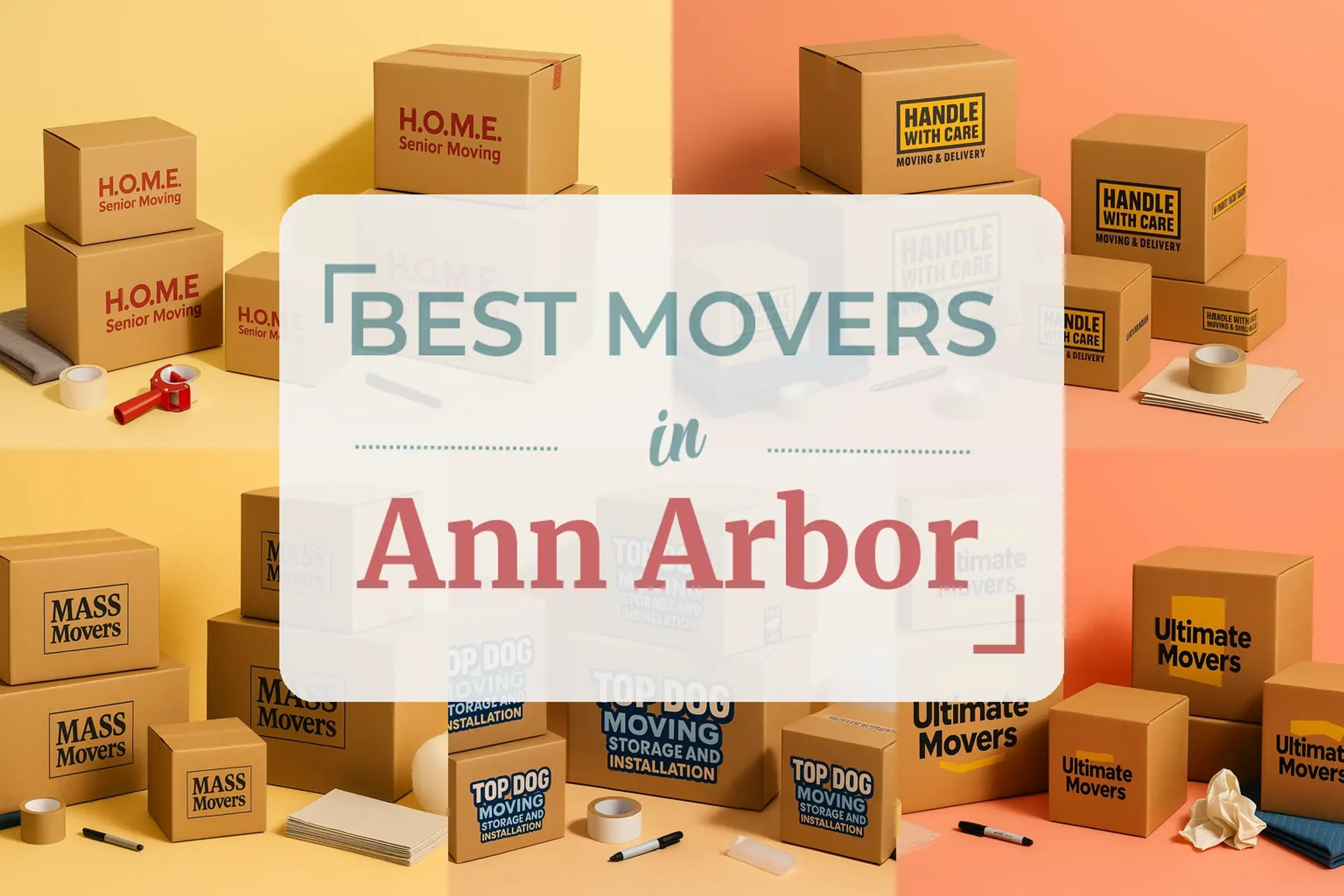Side-by-side comparison of Ann Arbor moving companies