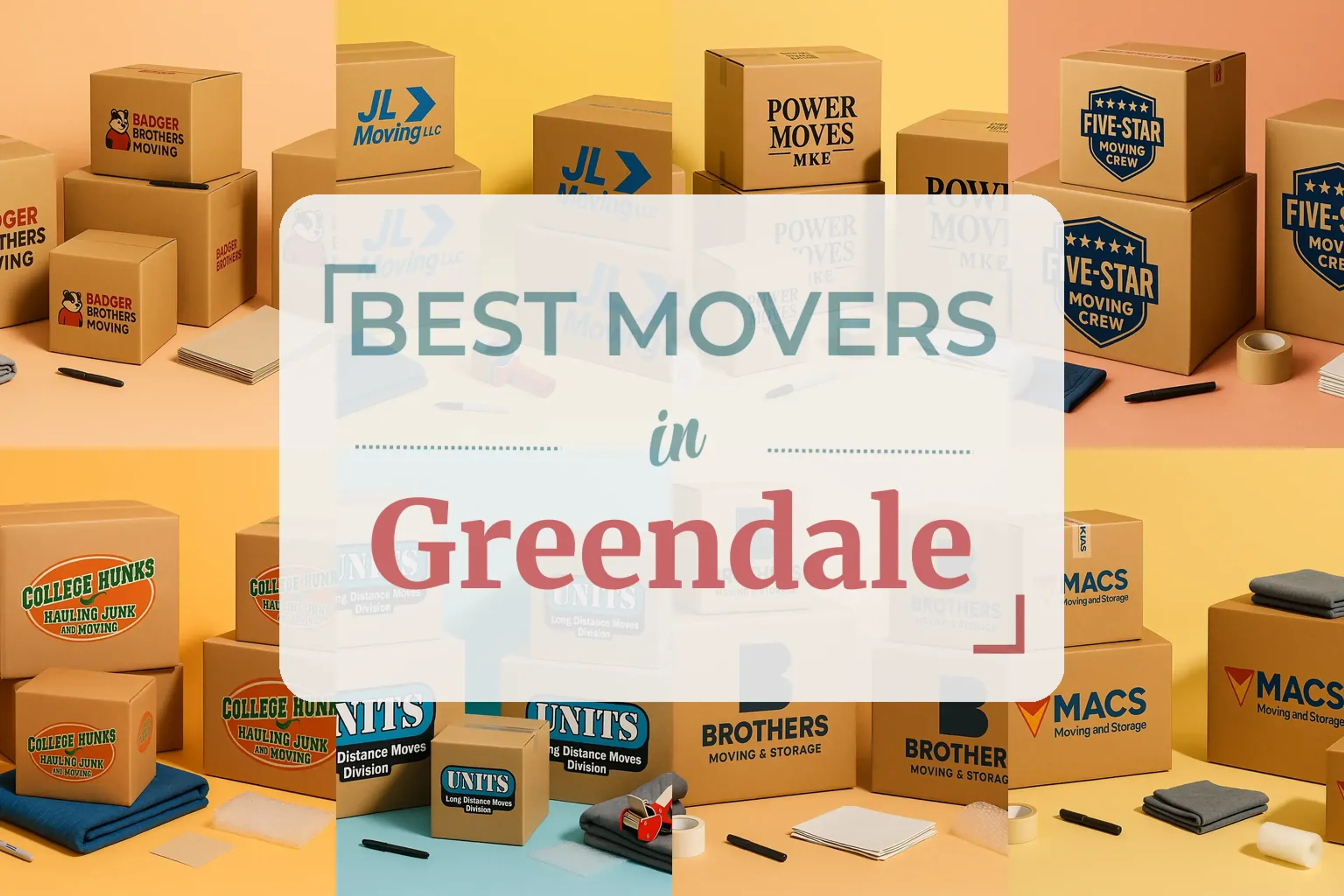 Side-by-side comparison of Greendale moving companies