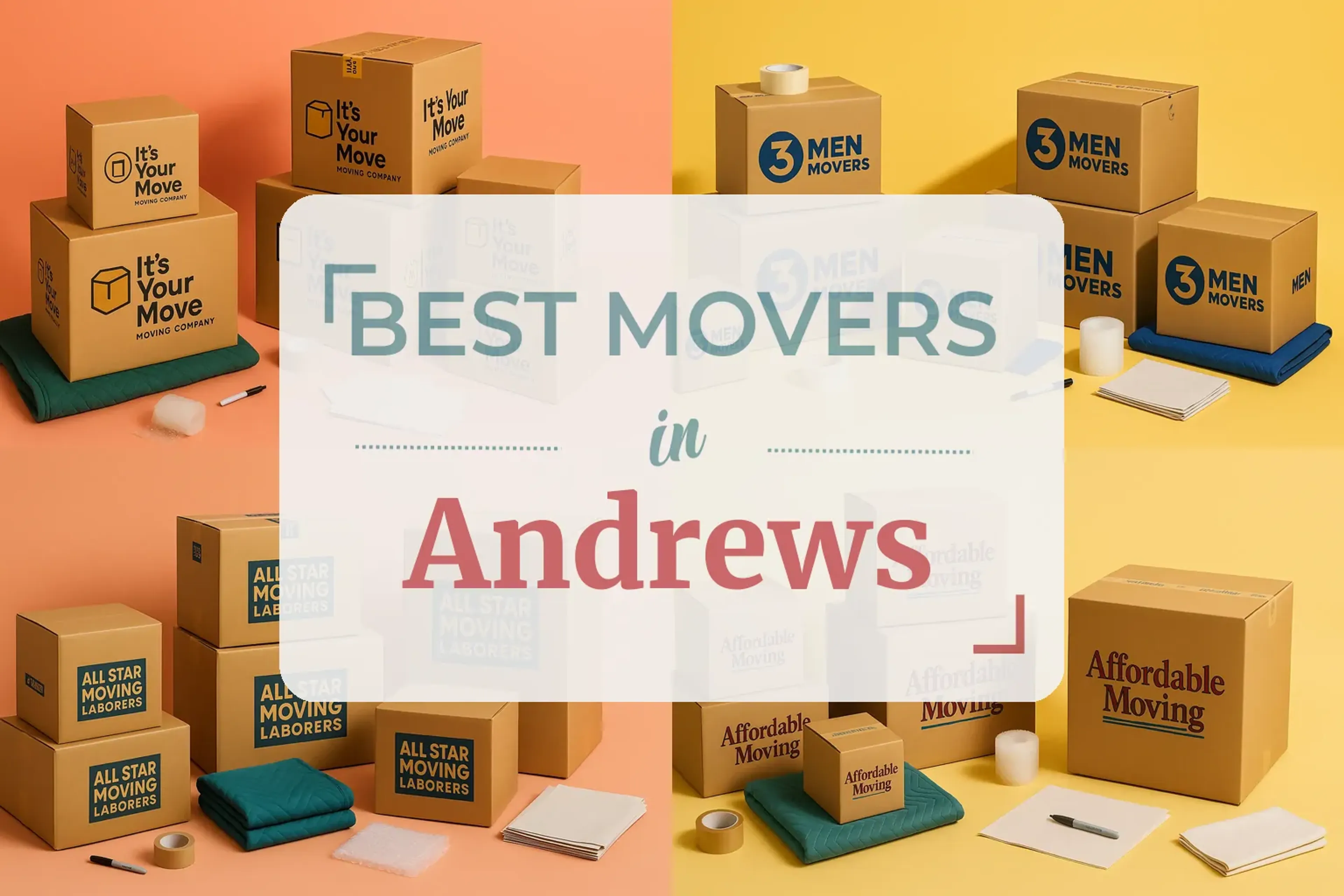 Side-by-side comparison of Andrews moving companies