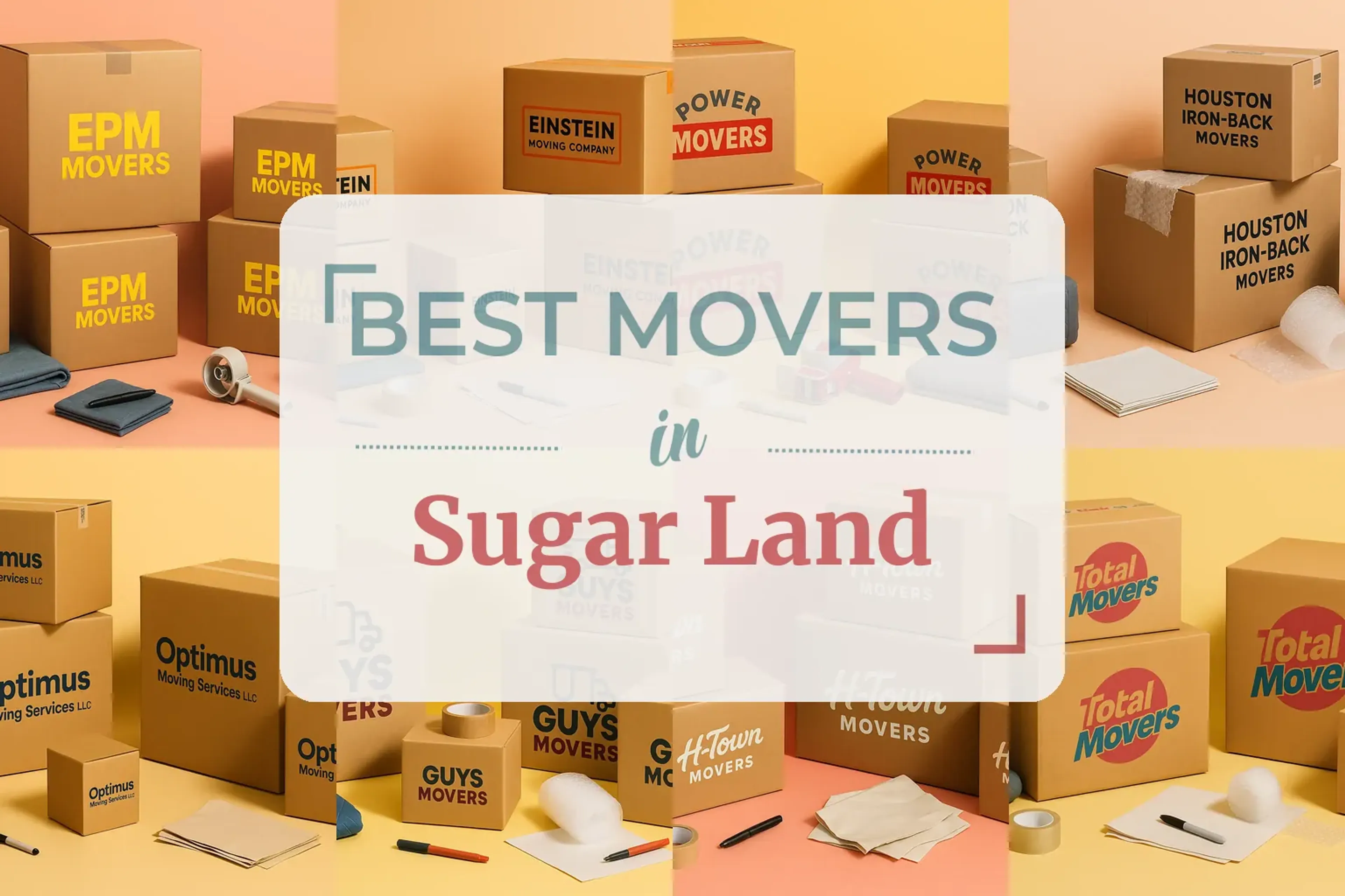 Side-by-side comparison of Sugar Land moving companies