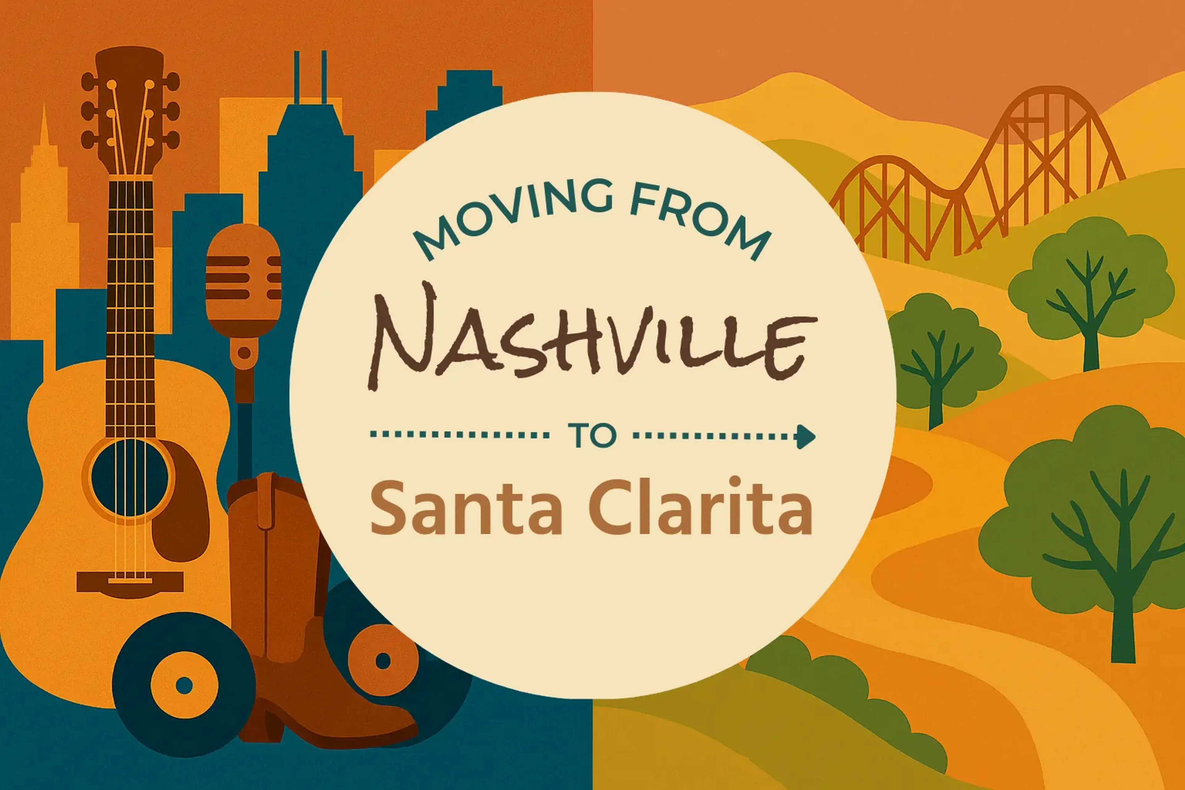 Side-by-side comparison of Nashville to Santa Clarita moving companies