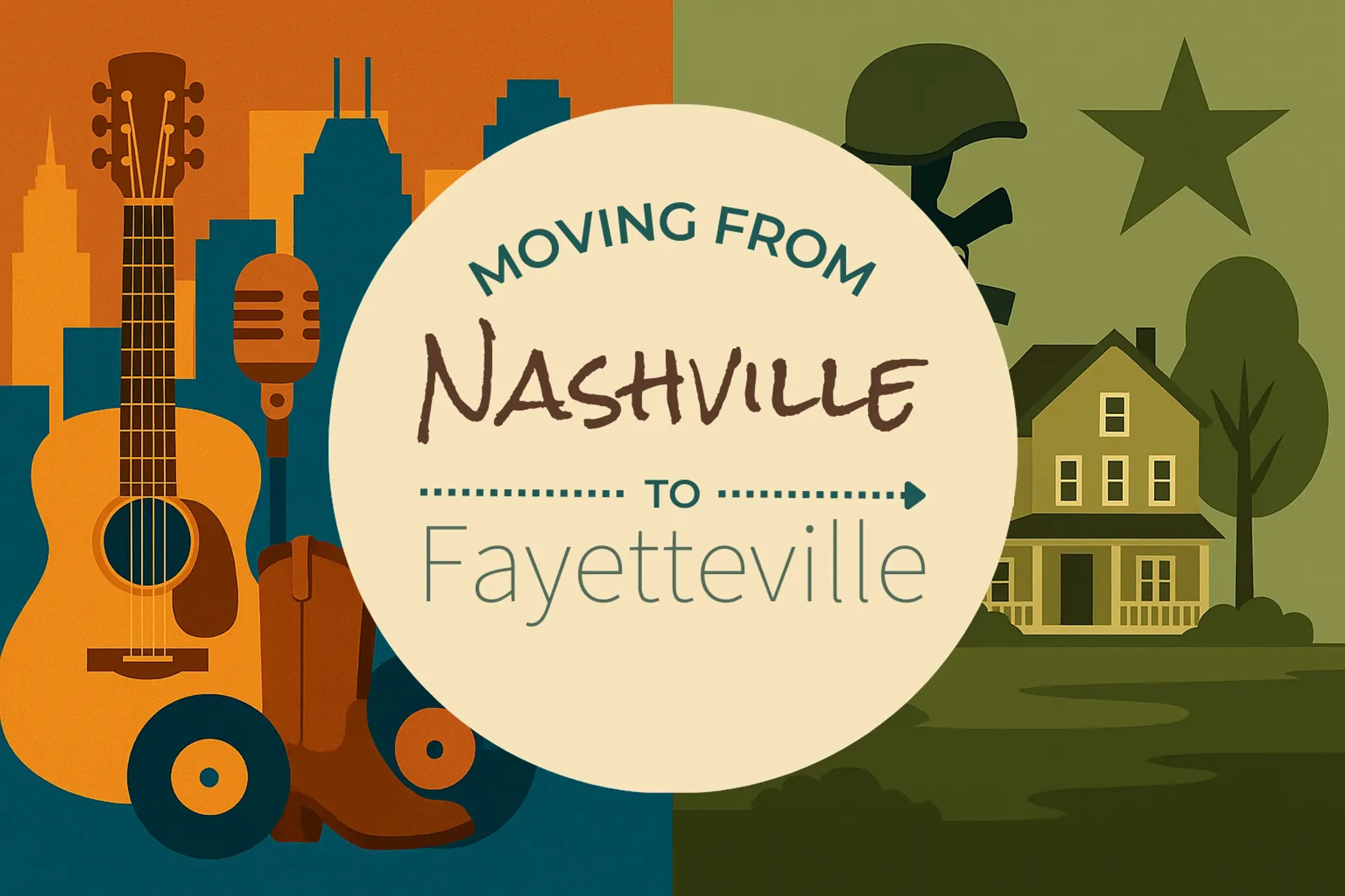 Side-by-side comparison of Nashville to Fayetteville moving companies