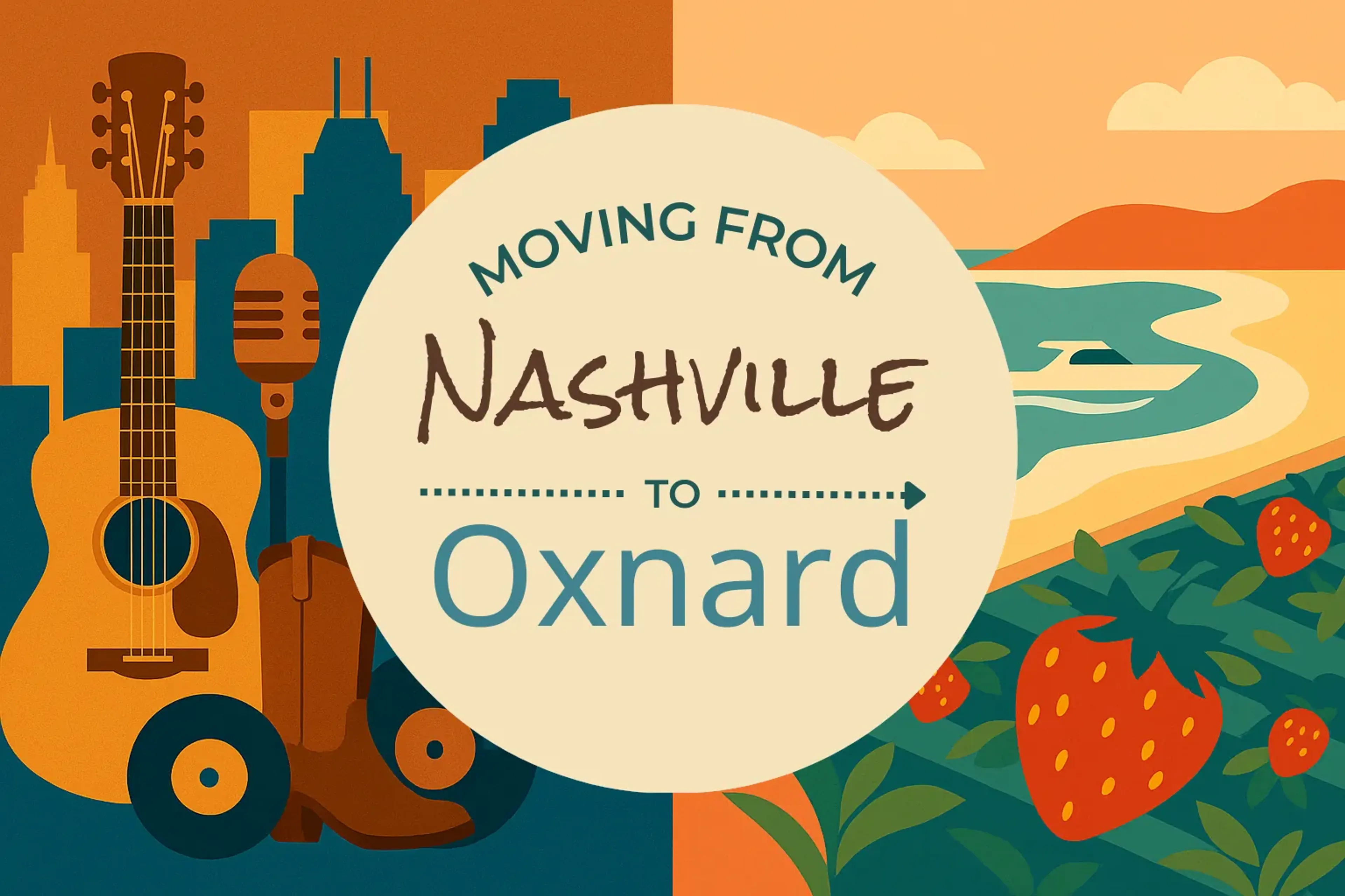 Side-by-side comparison of Nashville to Oxnard moving companies
