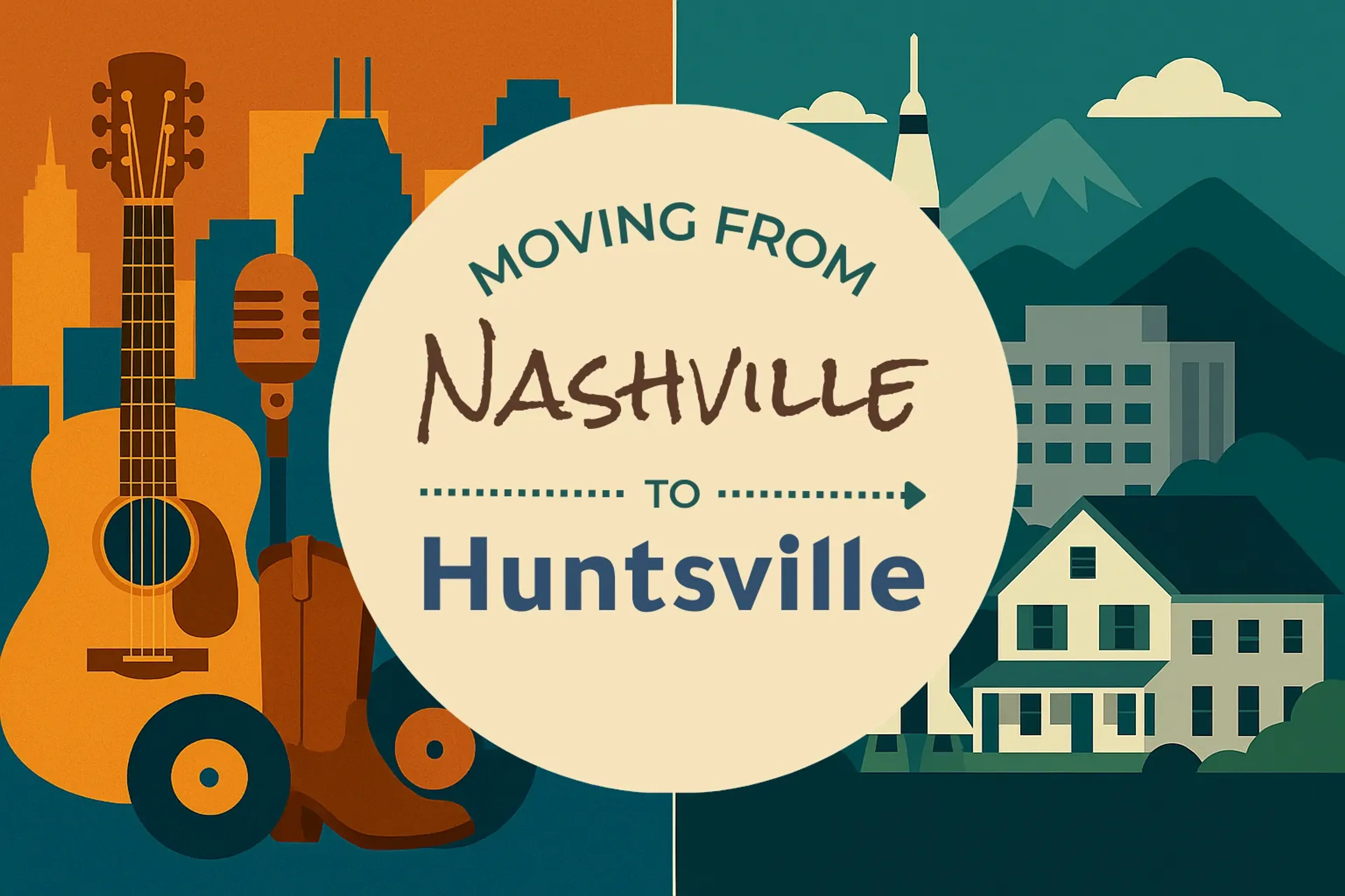 Side-by-side comparison of Nashville to Huntsville moving companies