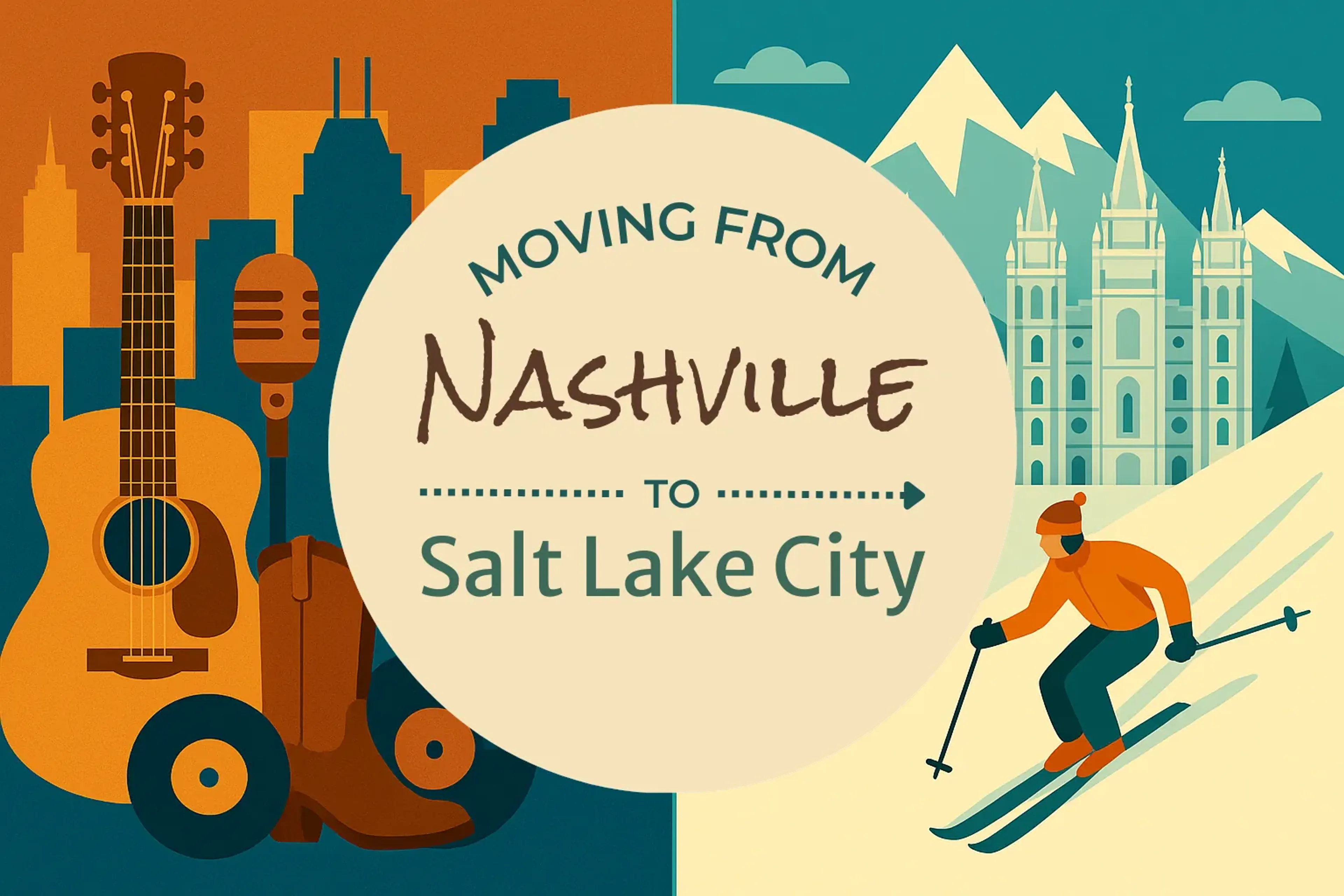 Side-by-side comparison of Nashville to Salt Lake City moving companies