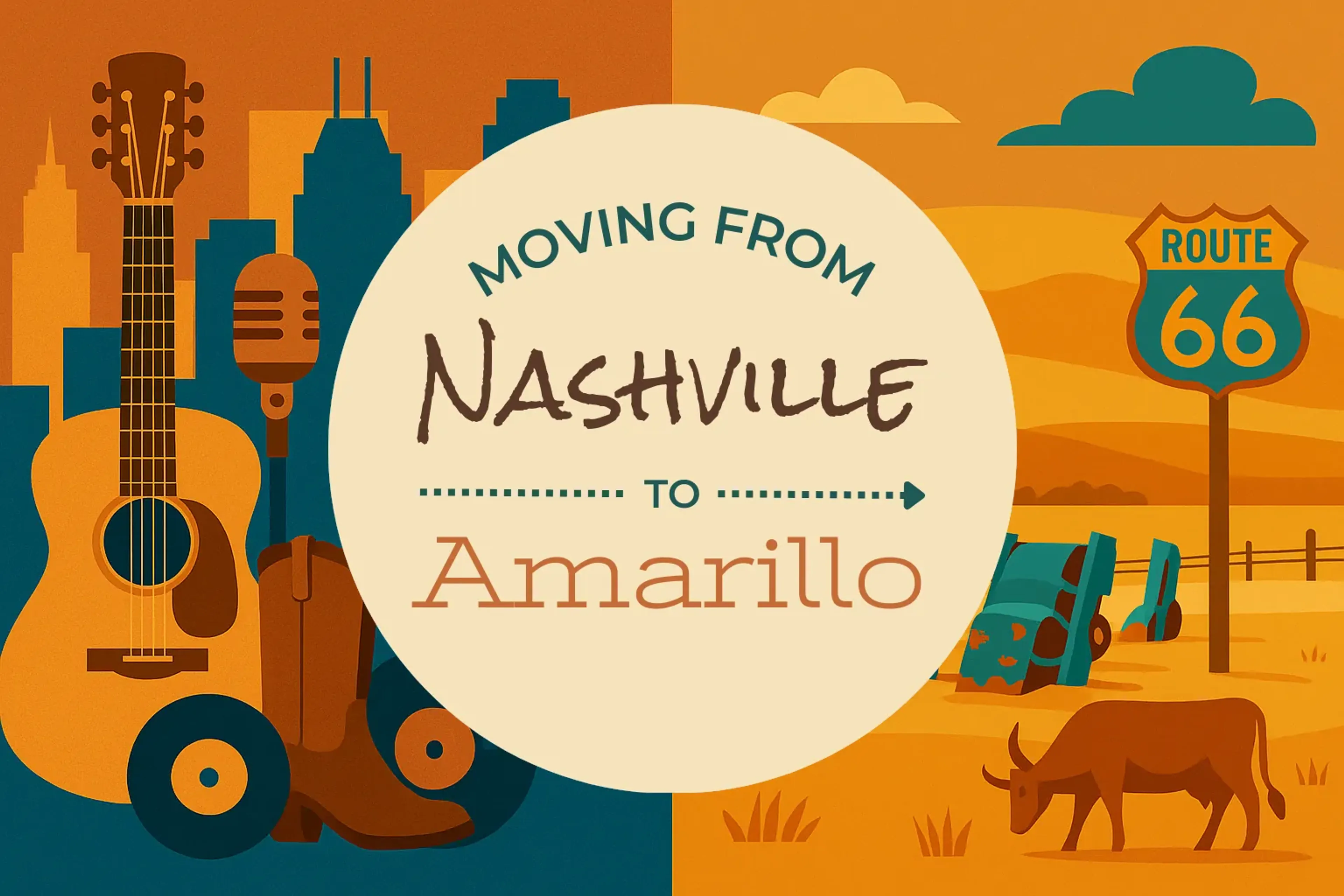 Side-by-side comparison of Nashville to Amarillo moving companies