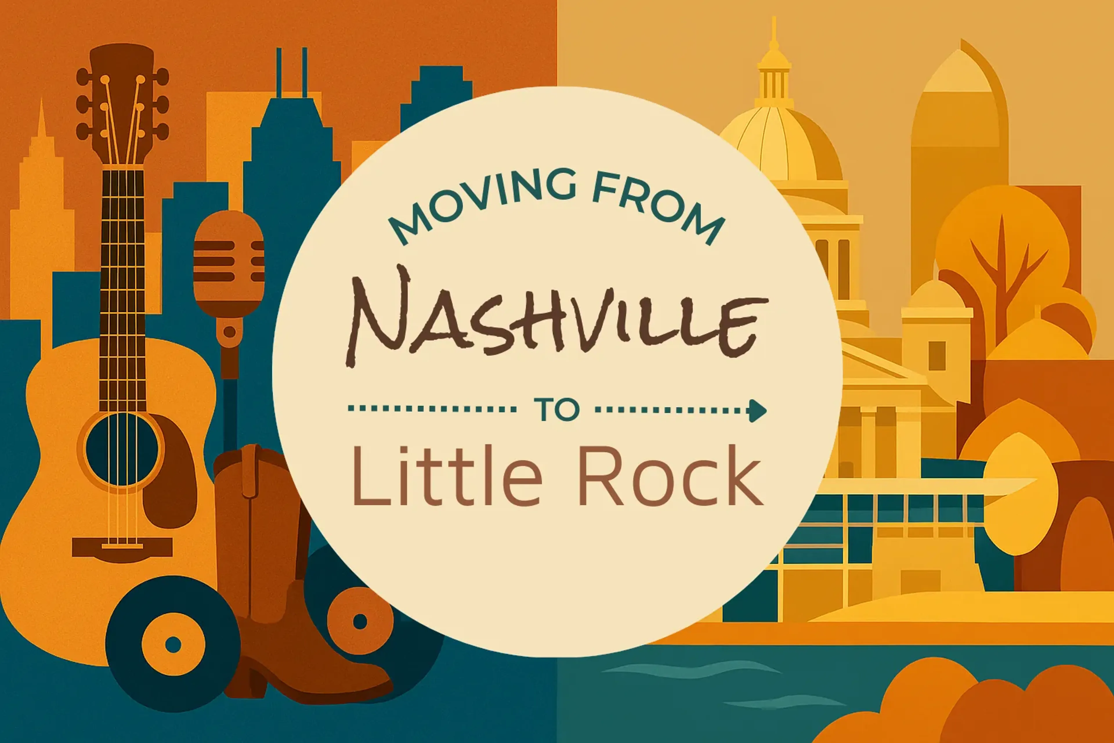 Side-by-side comparison of Nashville to Little Rock moving companies