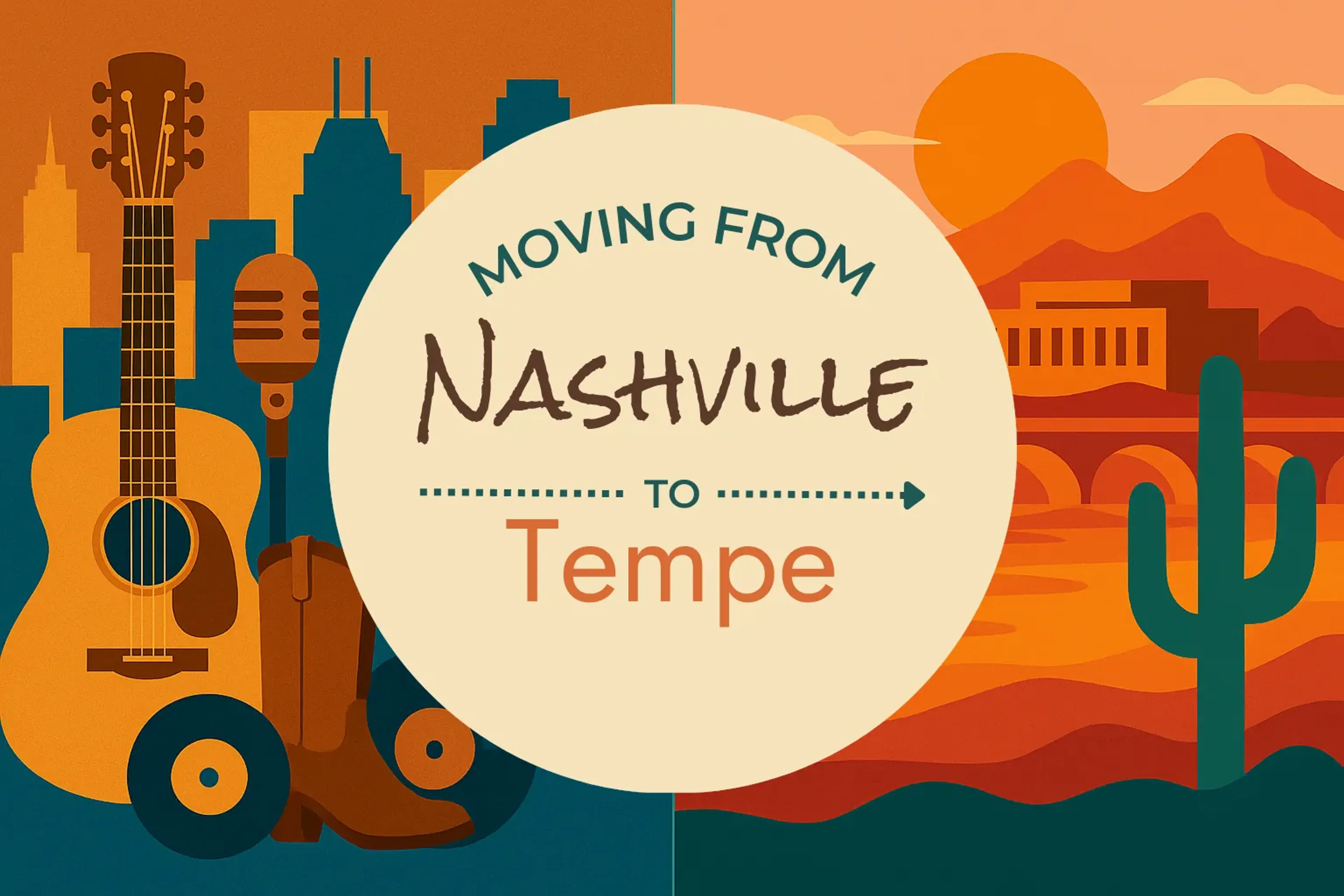 Side-by-side comparison of Nashville to Tempe moving companies