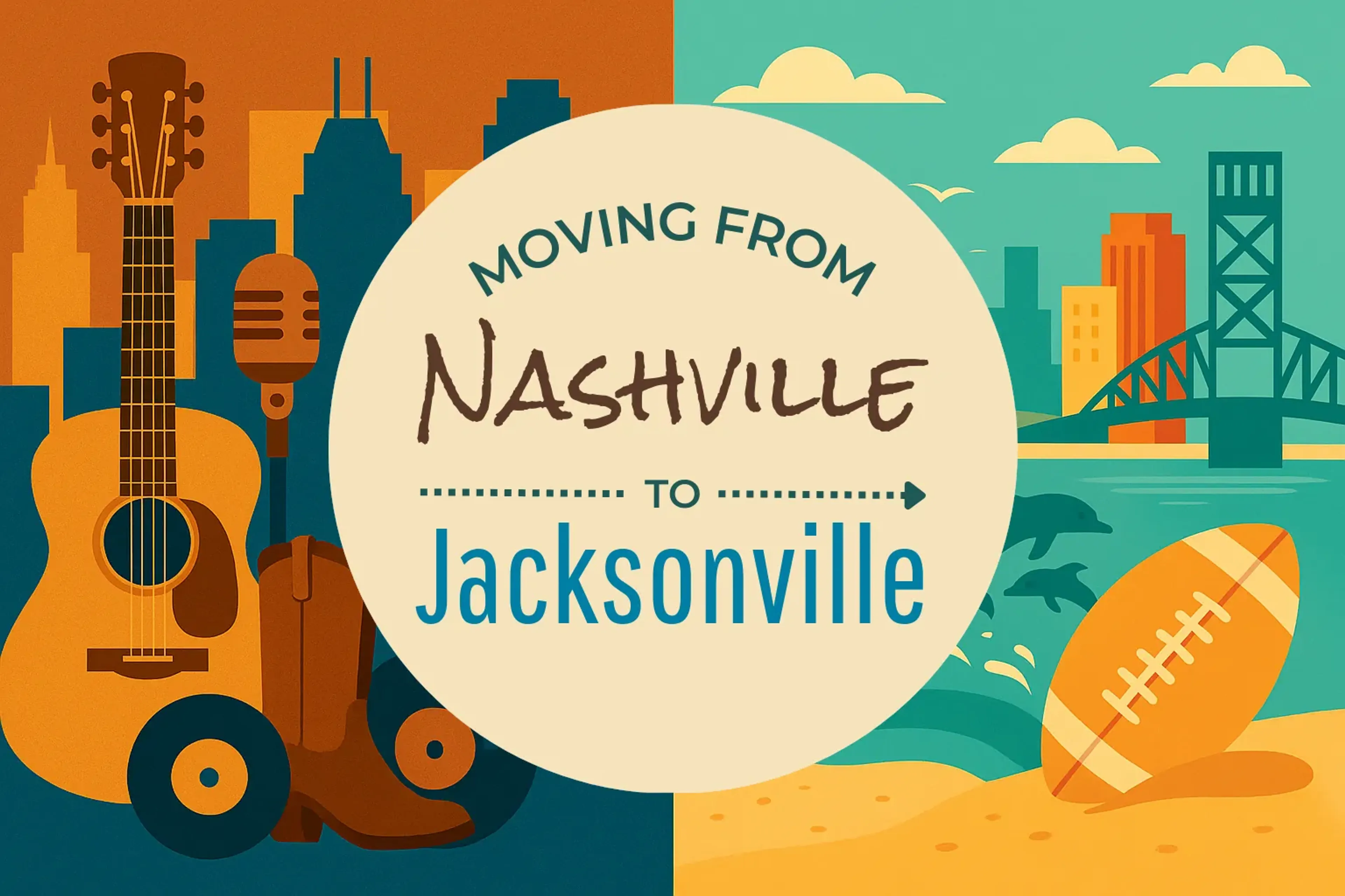 Side-by-side comparison of Nashville to Jacksonville moving companies