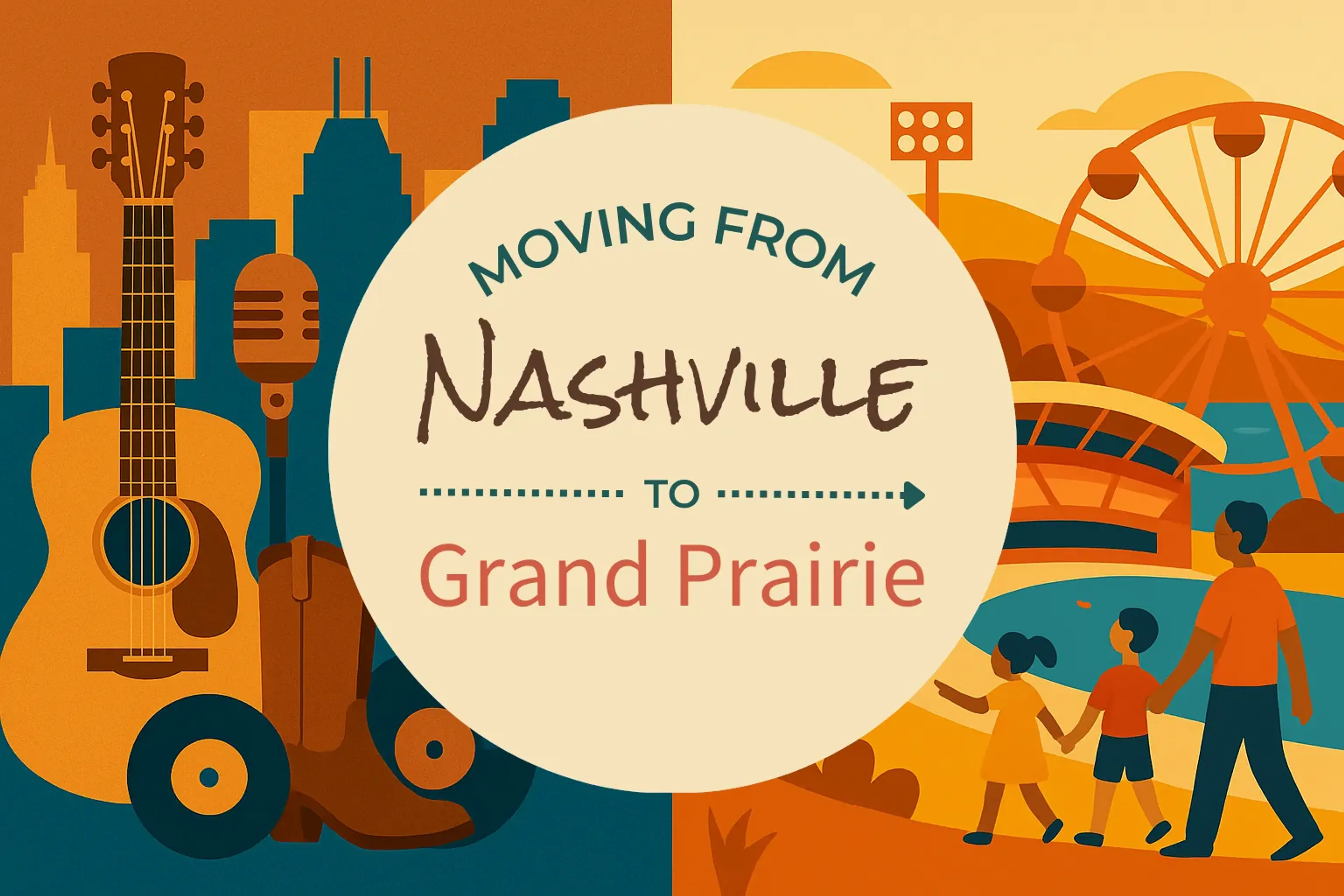 Side-by-side comparison of Nashville to Grand Prairie moving companies