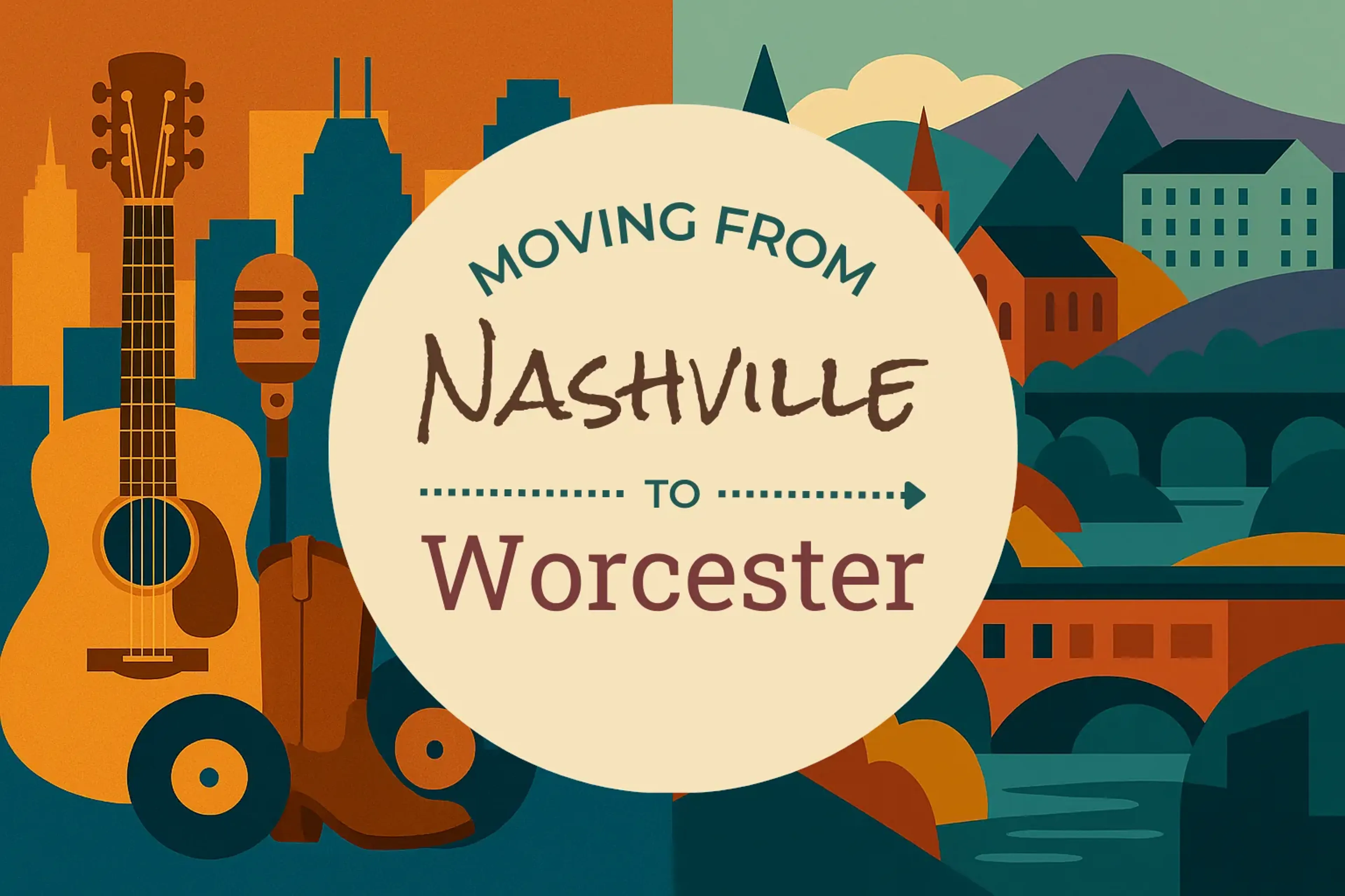 Side-by-side comparison of Nashville to Worcester moving companies