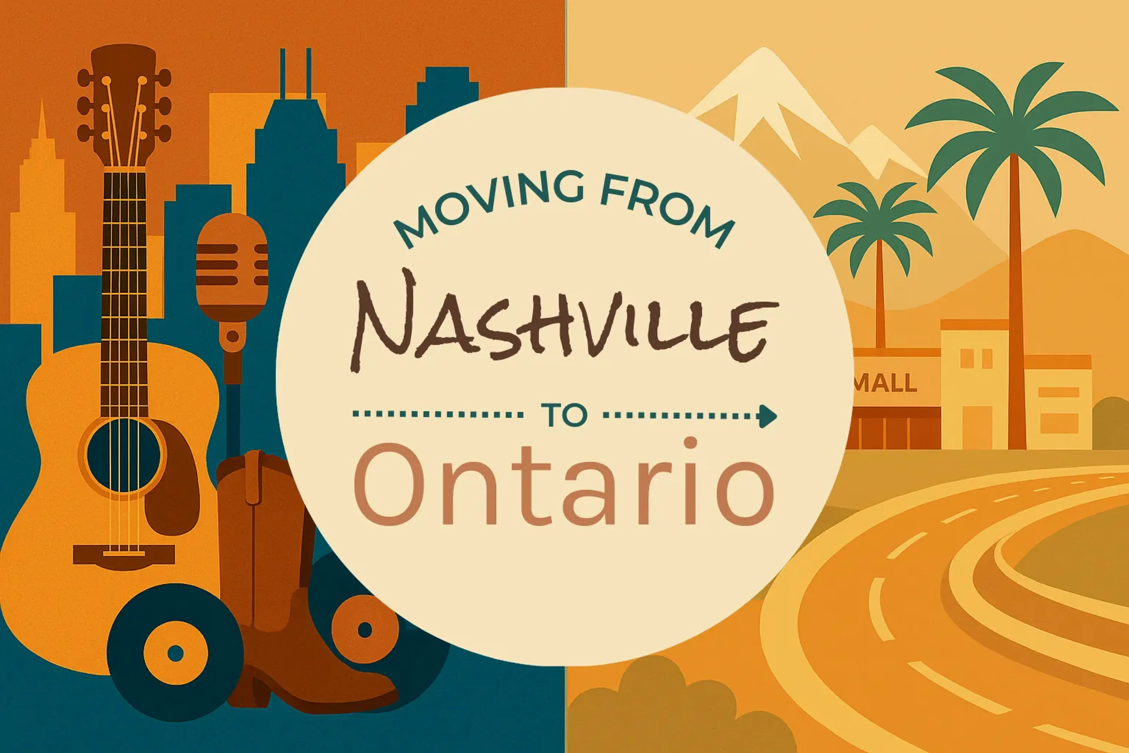 Side-by-side comparison of Nashville to Ontario moving companies