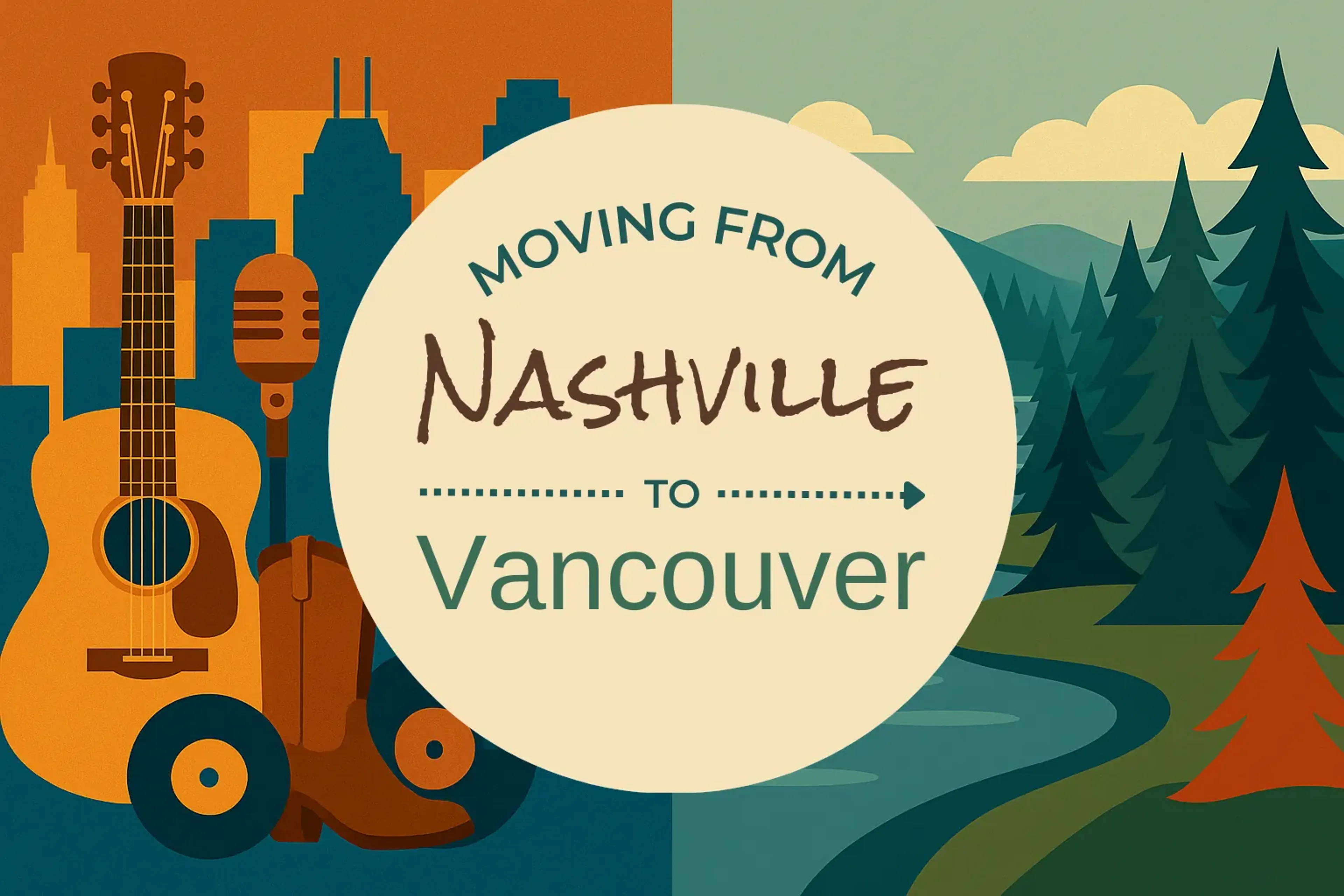 Side-by-side comparison of Nashville to Vancouver moving companies