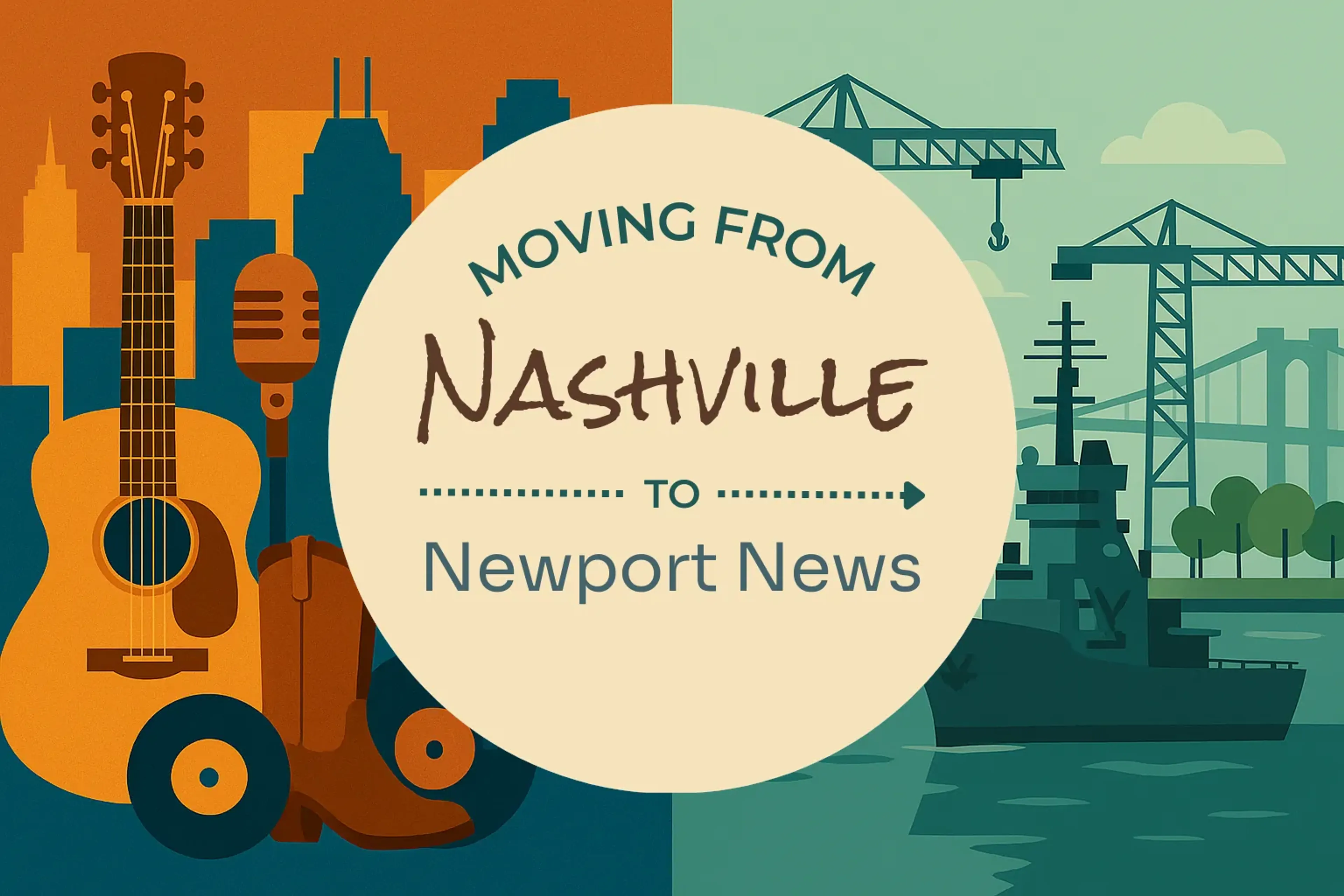 Side-by-side comparison of Nashville to Newport News moving companies
