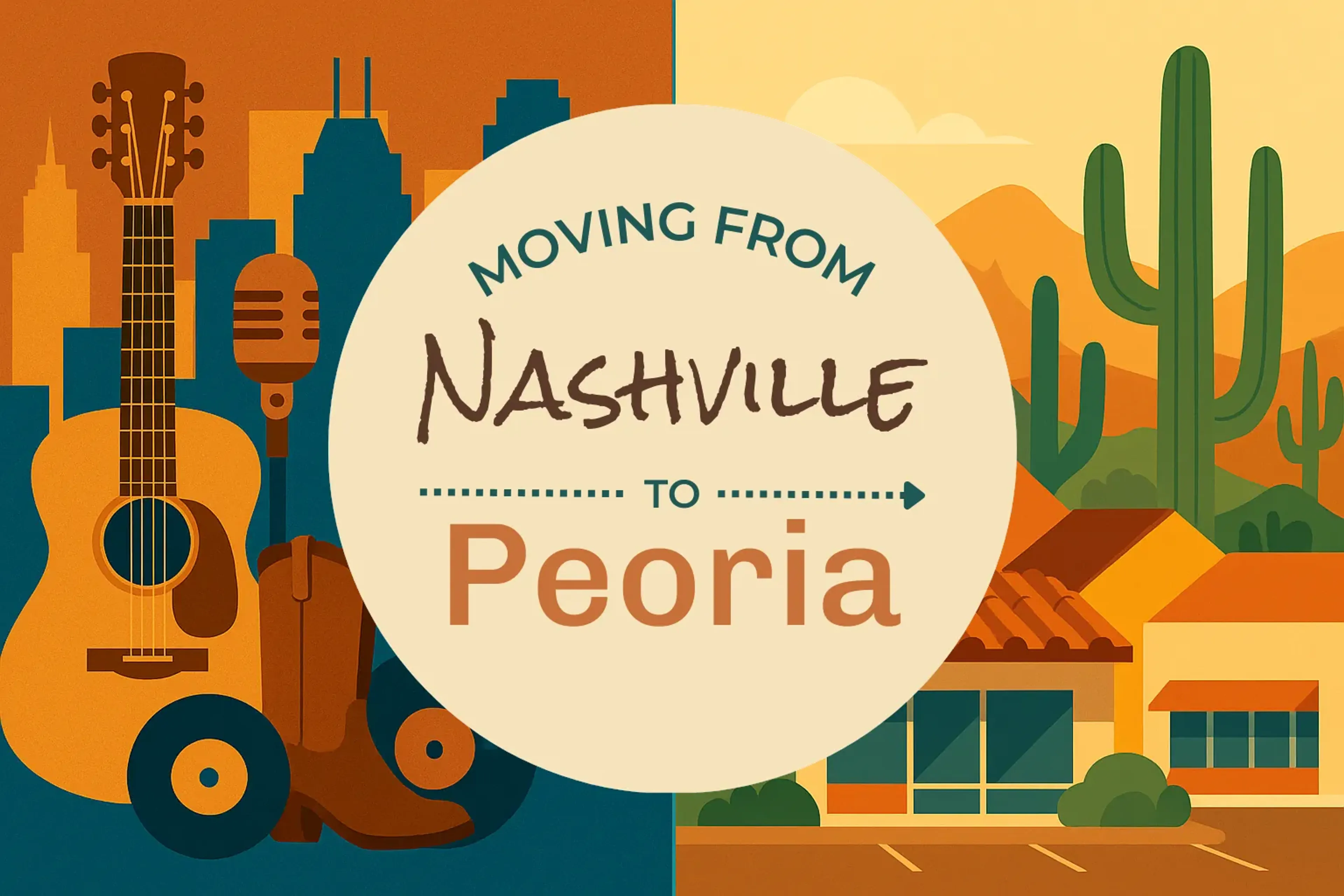 Side-by-side comparison of Nashville to Peoria moving companies