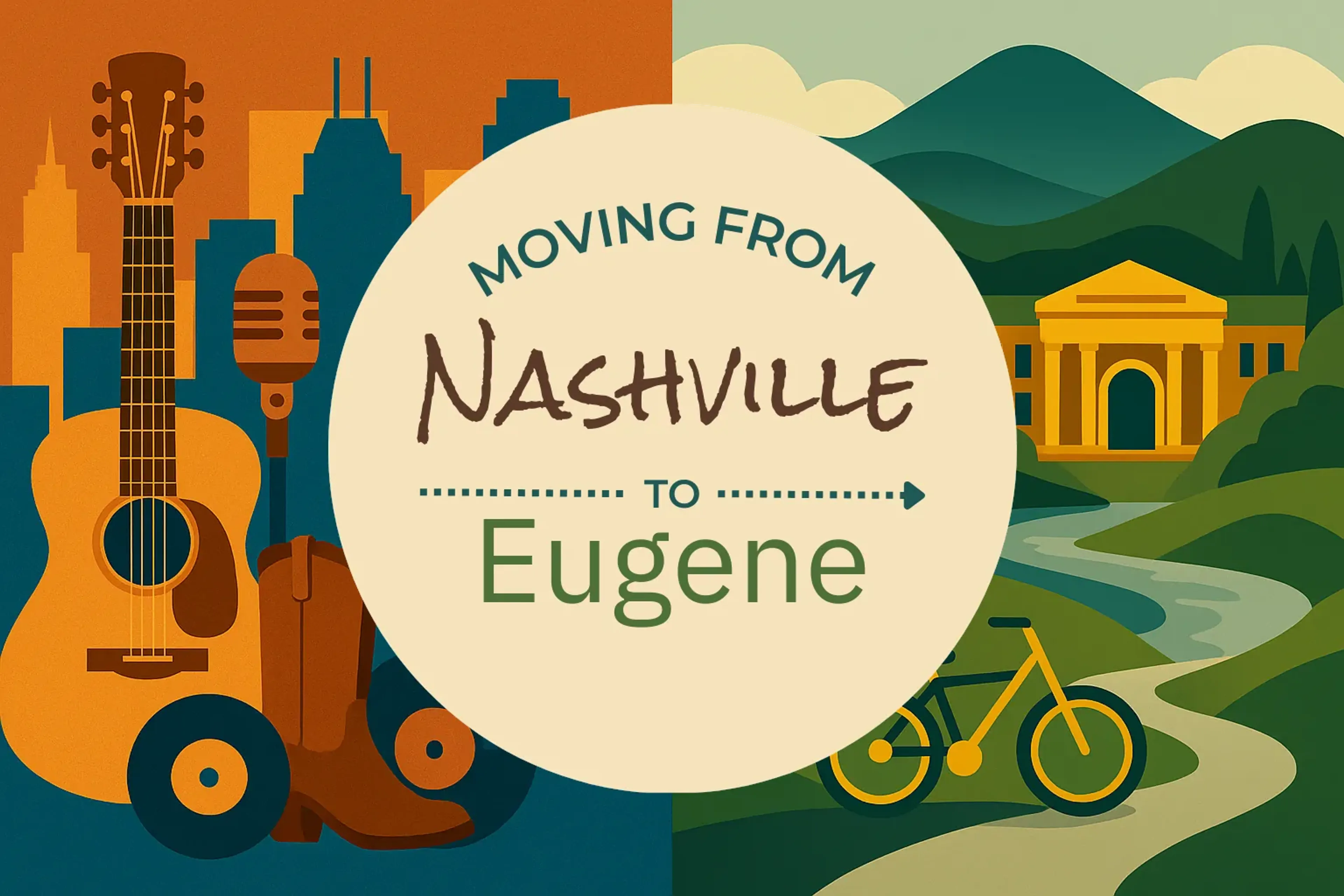 Side-by-side comparison of Nashville to Eugene moving companies