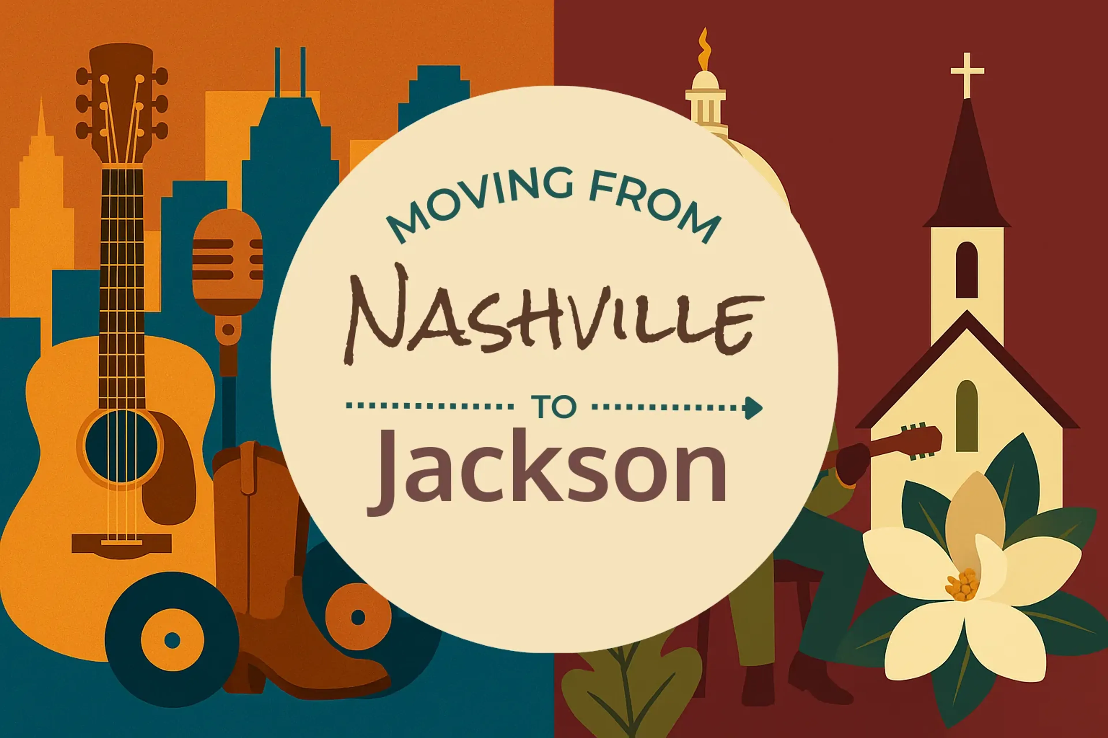 Side-by-side comparison of Nashville to Jackson moving companies