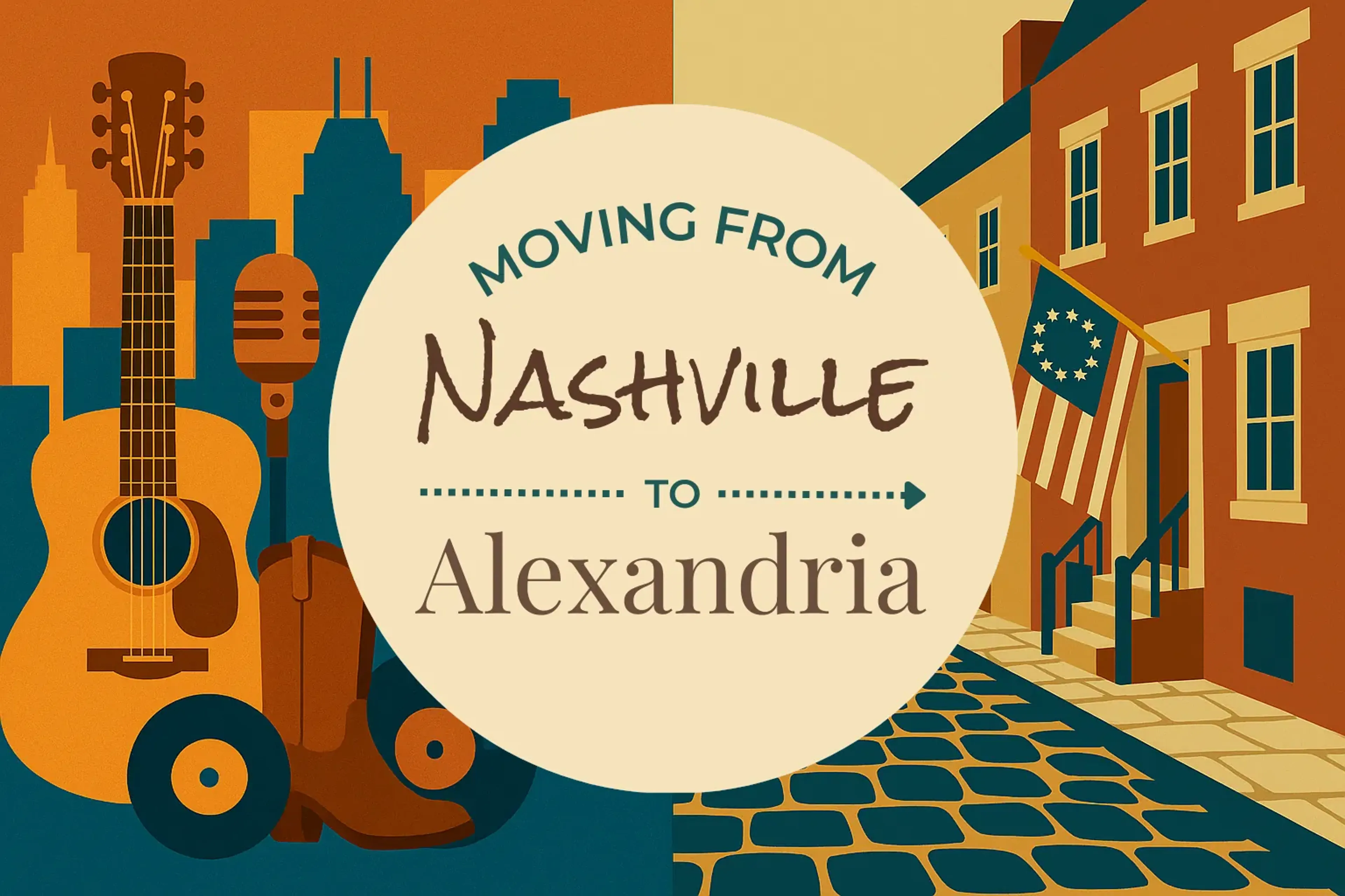 Side-by-side comparison of Nashville to Alexandria moving companies