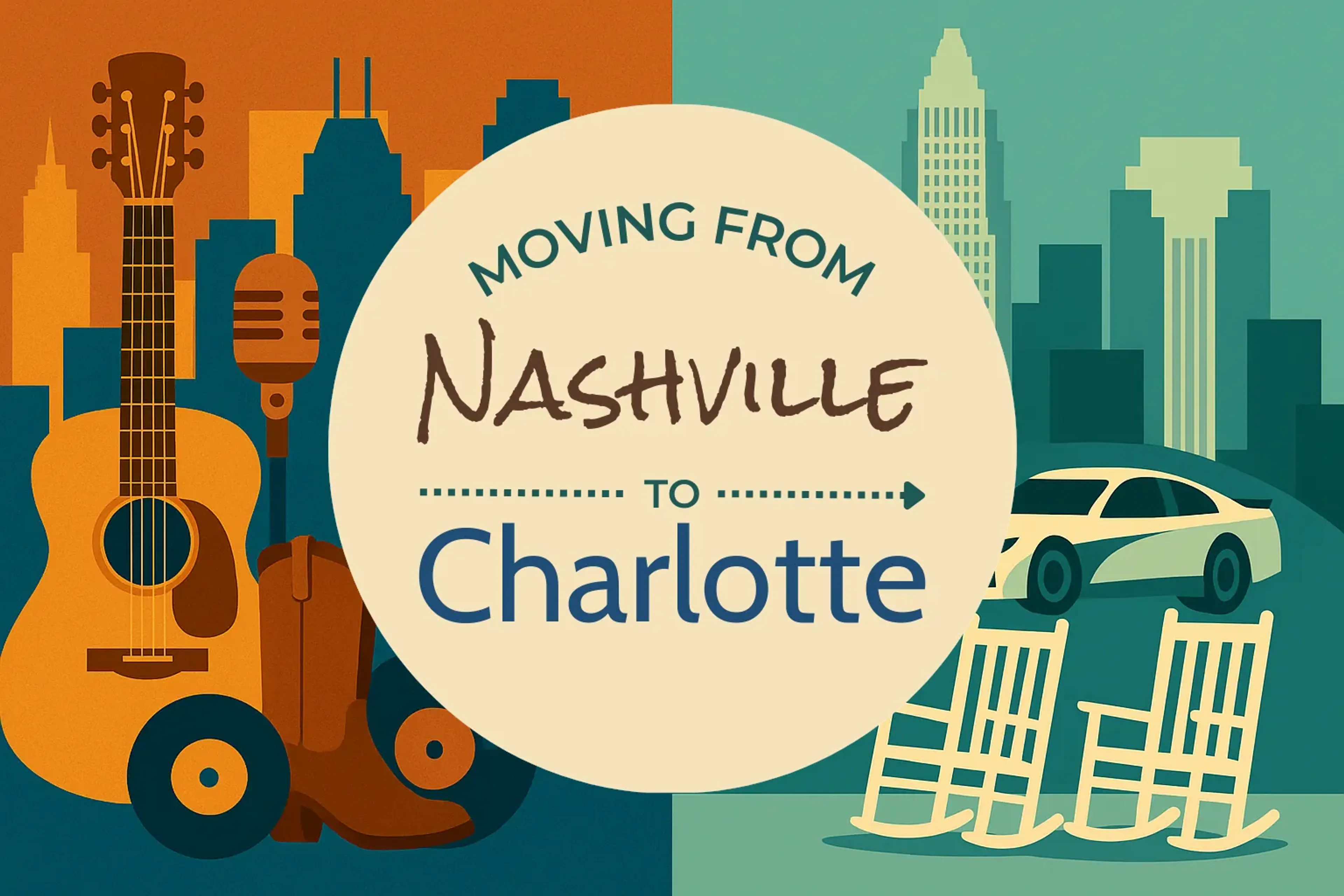 Side-by-side comparison of Nashville to Charlotte moving companies