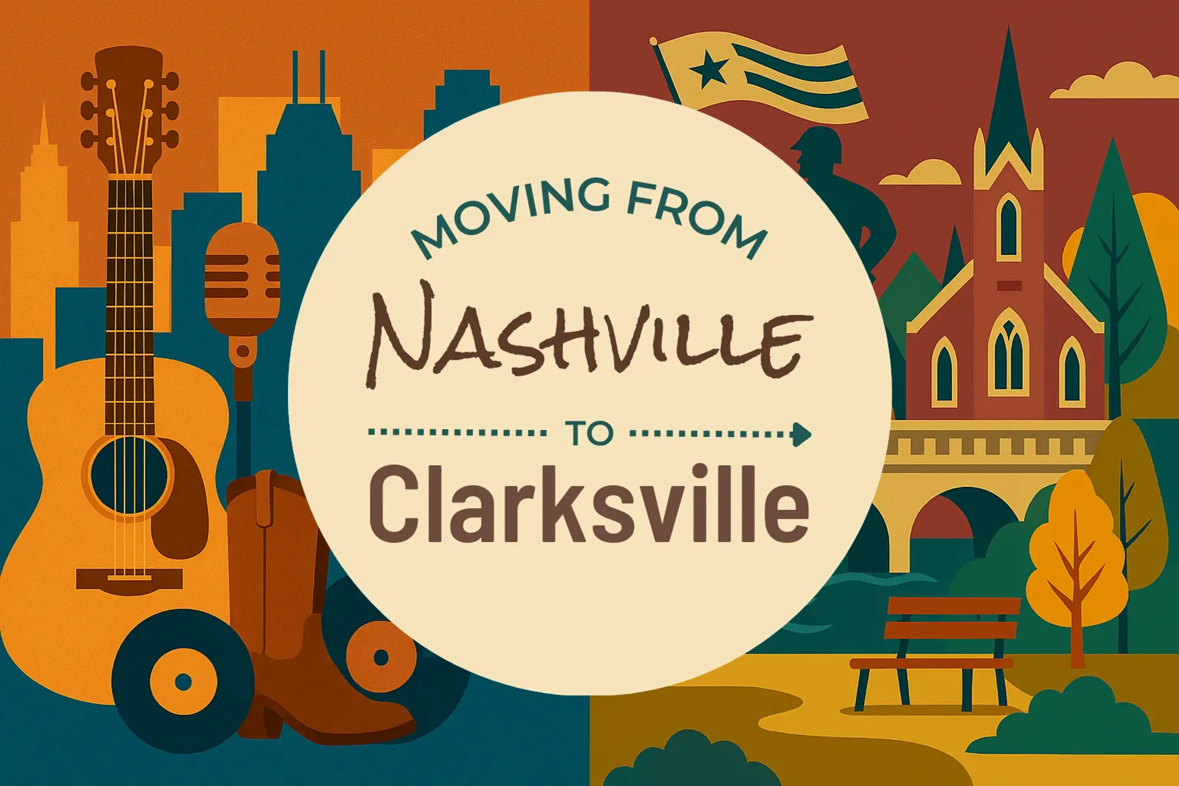 Side-by-side comparison of Nashville to Clarksville moving companies