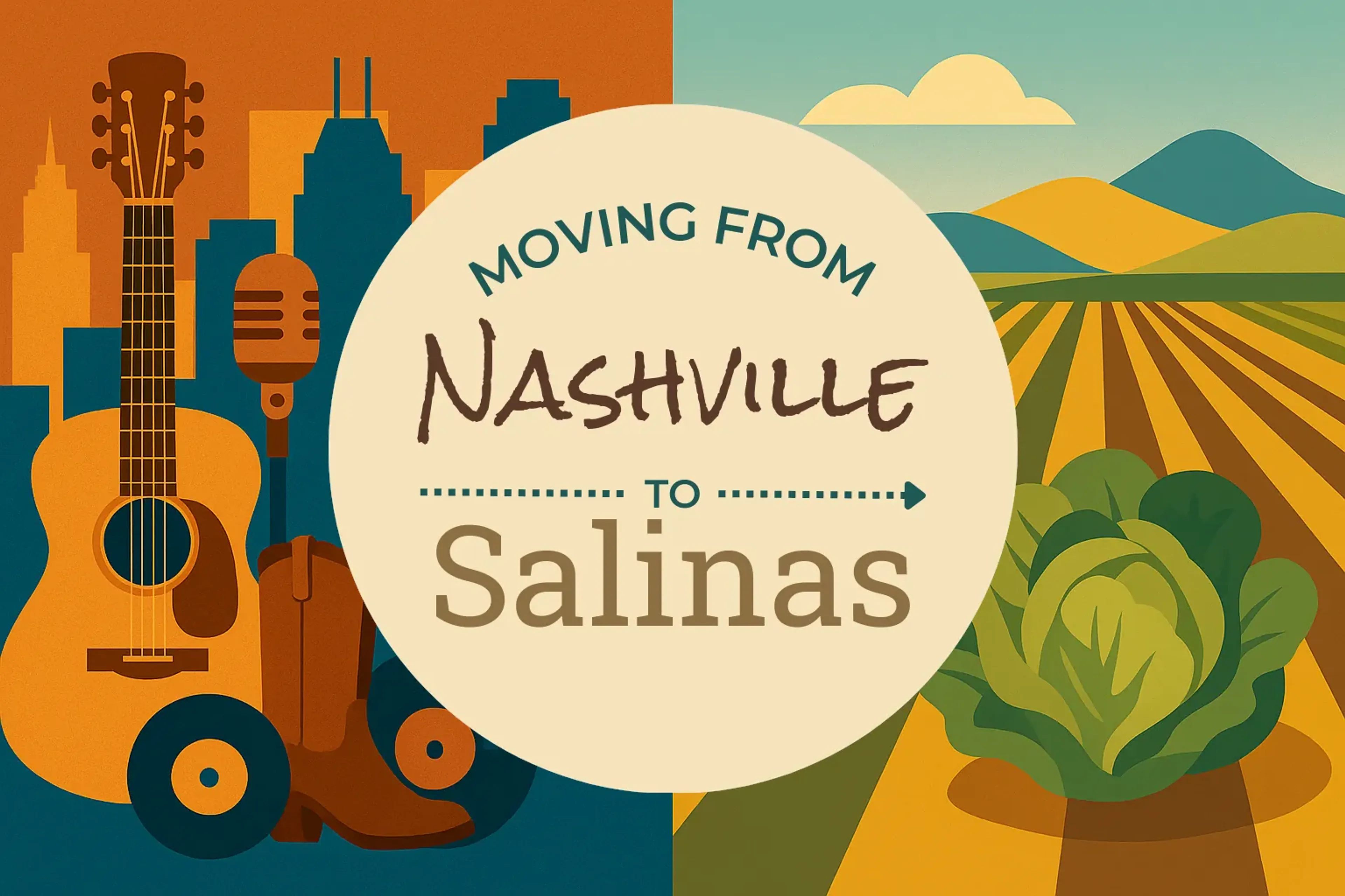 Side-by-side comparison of Nashville to Salinas moving companies