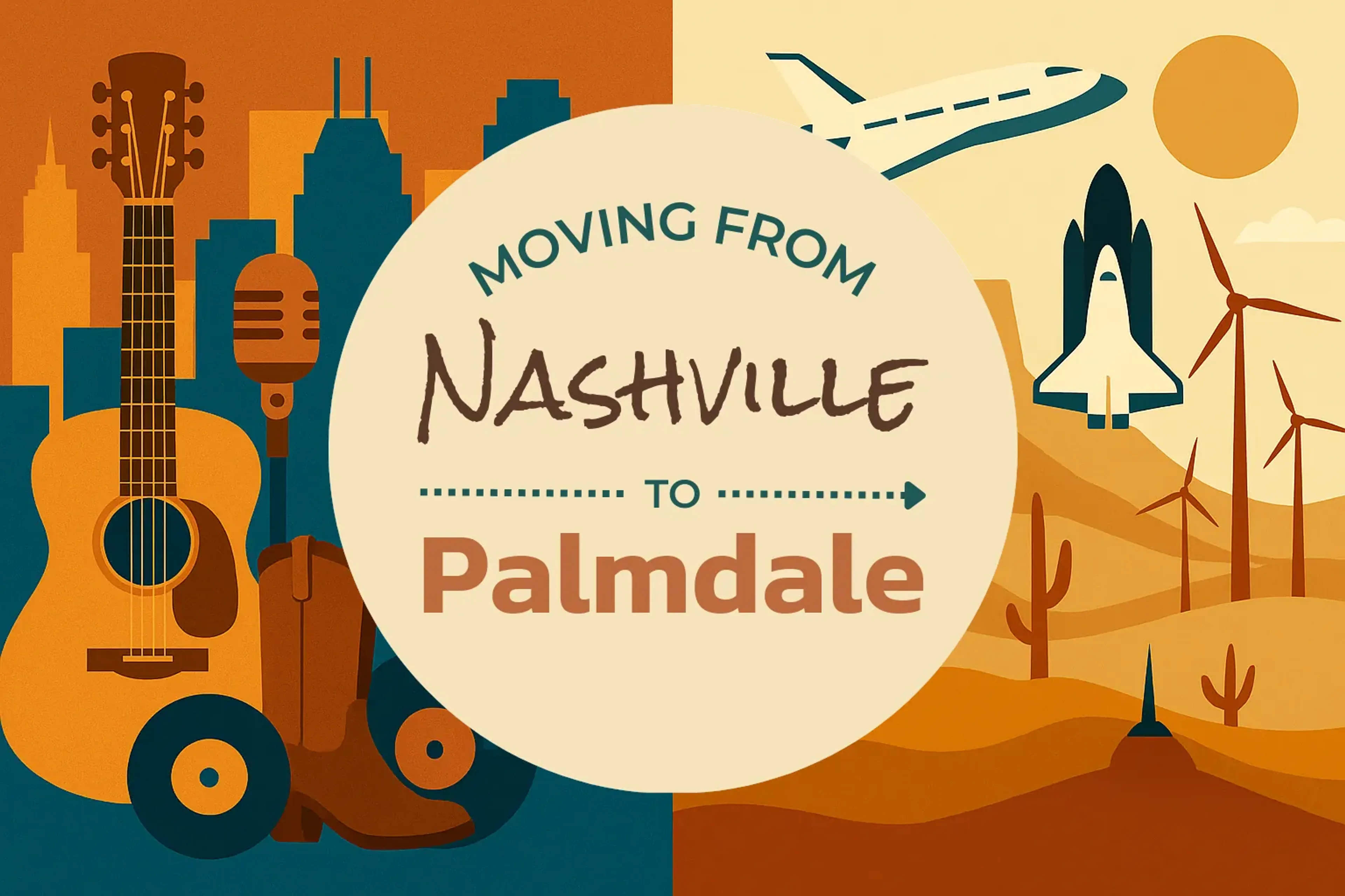 Side-by-side comparison of Nashville to Palmdale moving companies