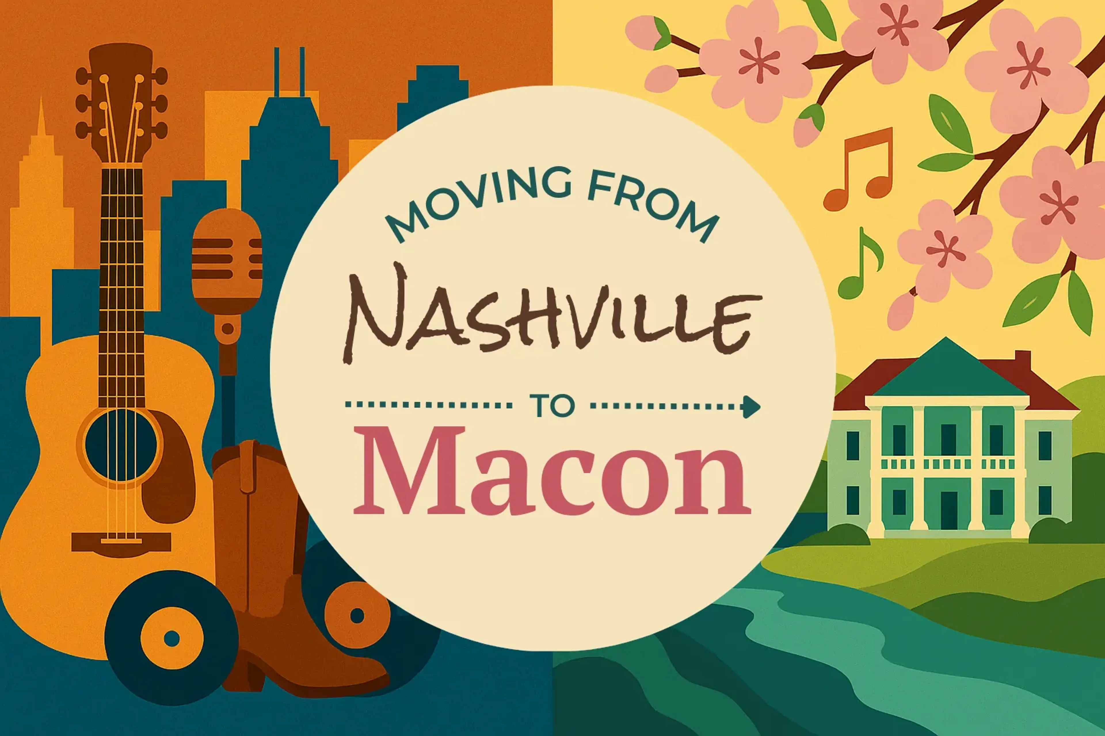 Side-by-side comparison of Nashville to Macon moving companies