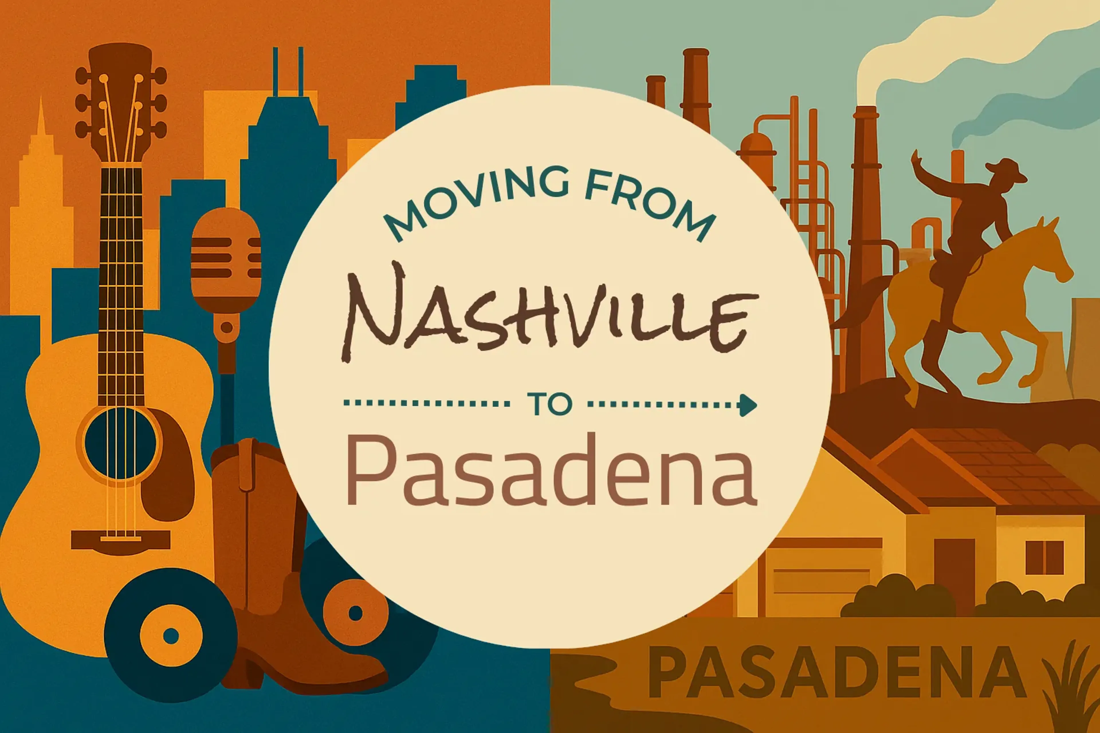 Side-by-side comparison of Nashville to Pasadena moving companies