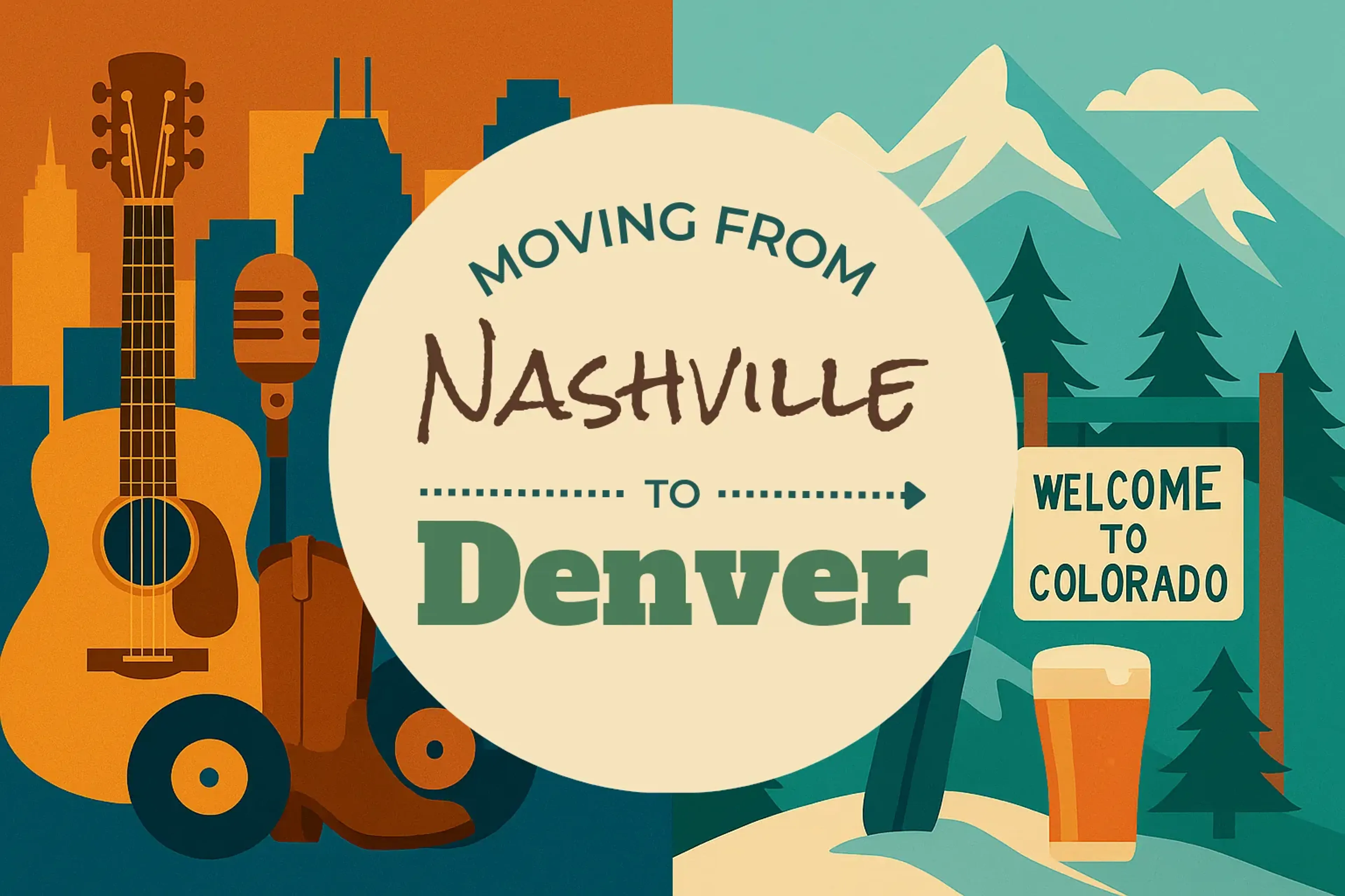 Side-by-side comparison of Nashville to Denver moving companies
