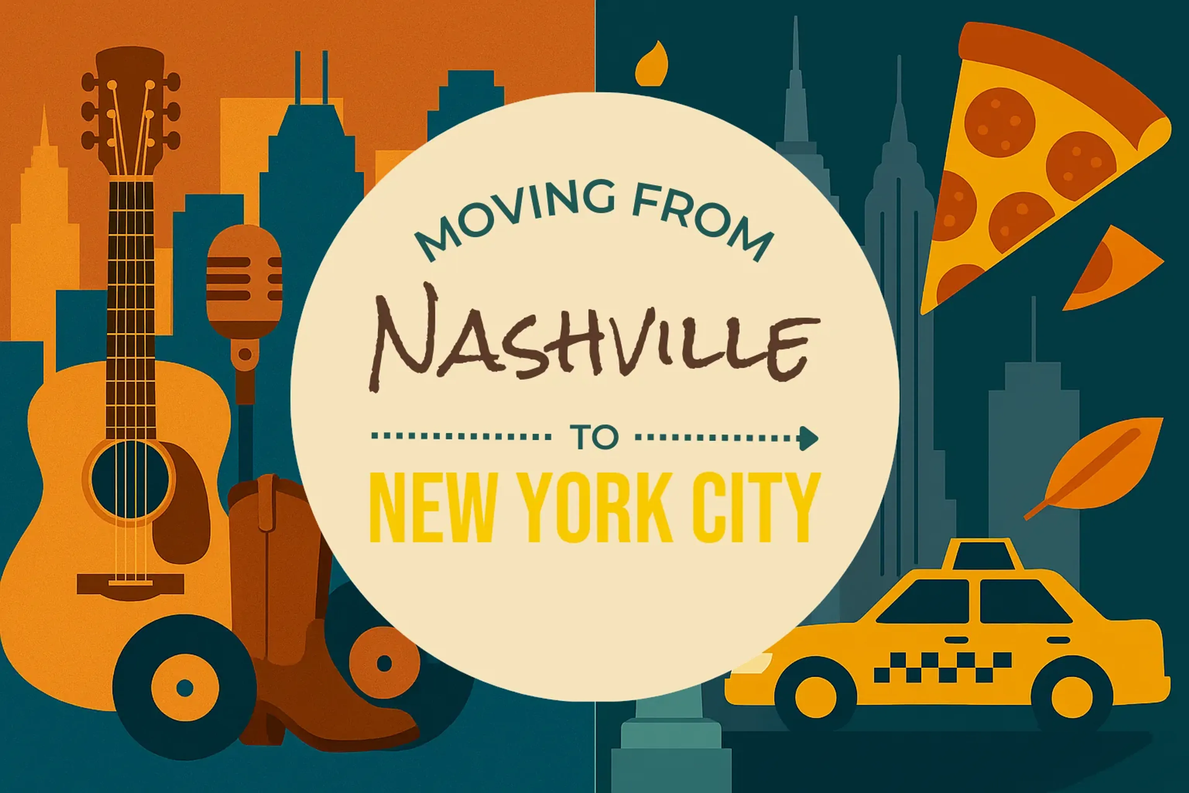 Side-by-side comparison of Nashville to New York City moving companies