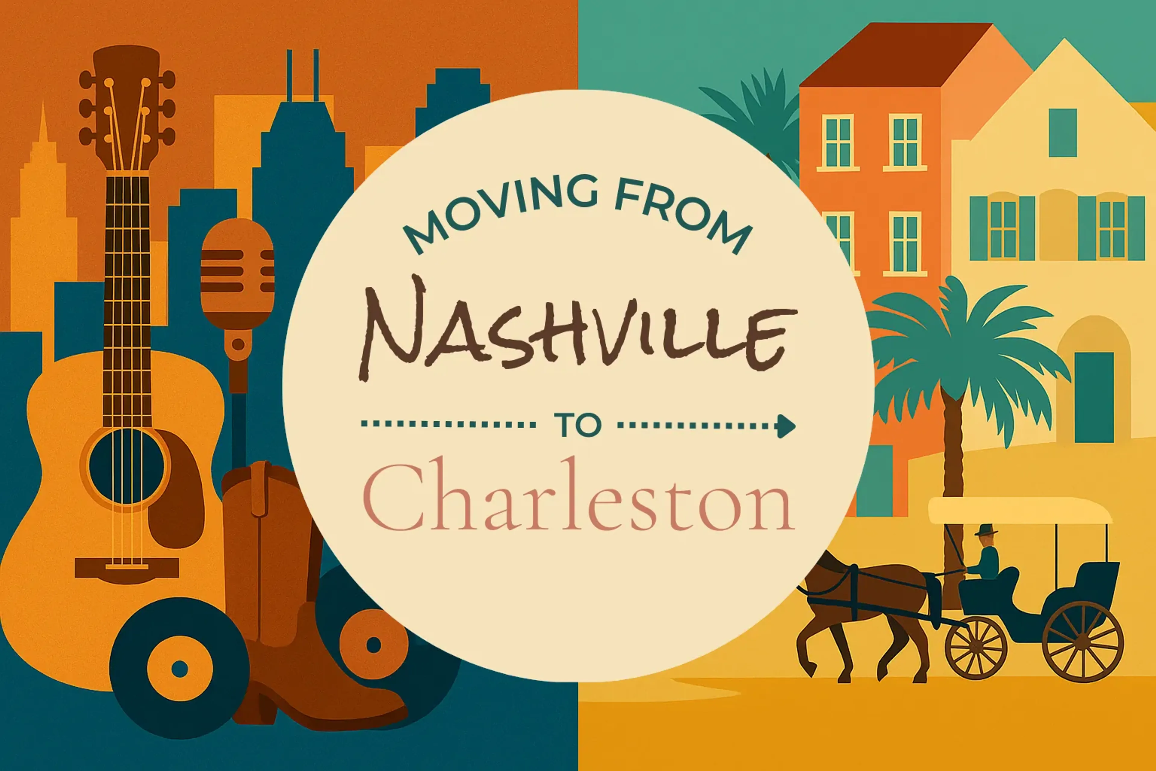 Side-by-side comparison of Nashville to Charleston moving companies